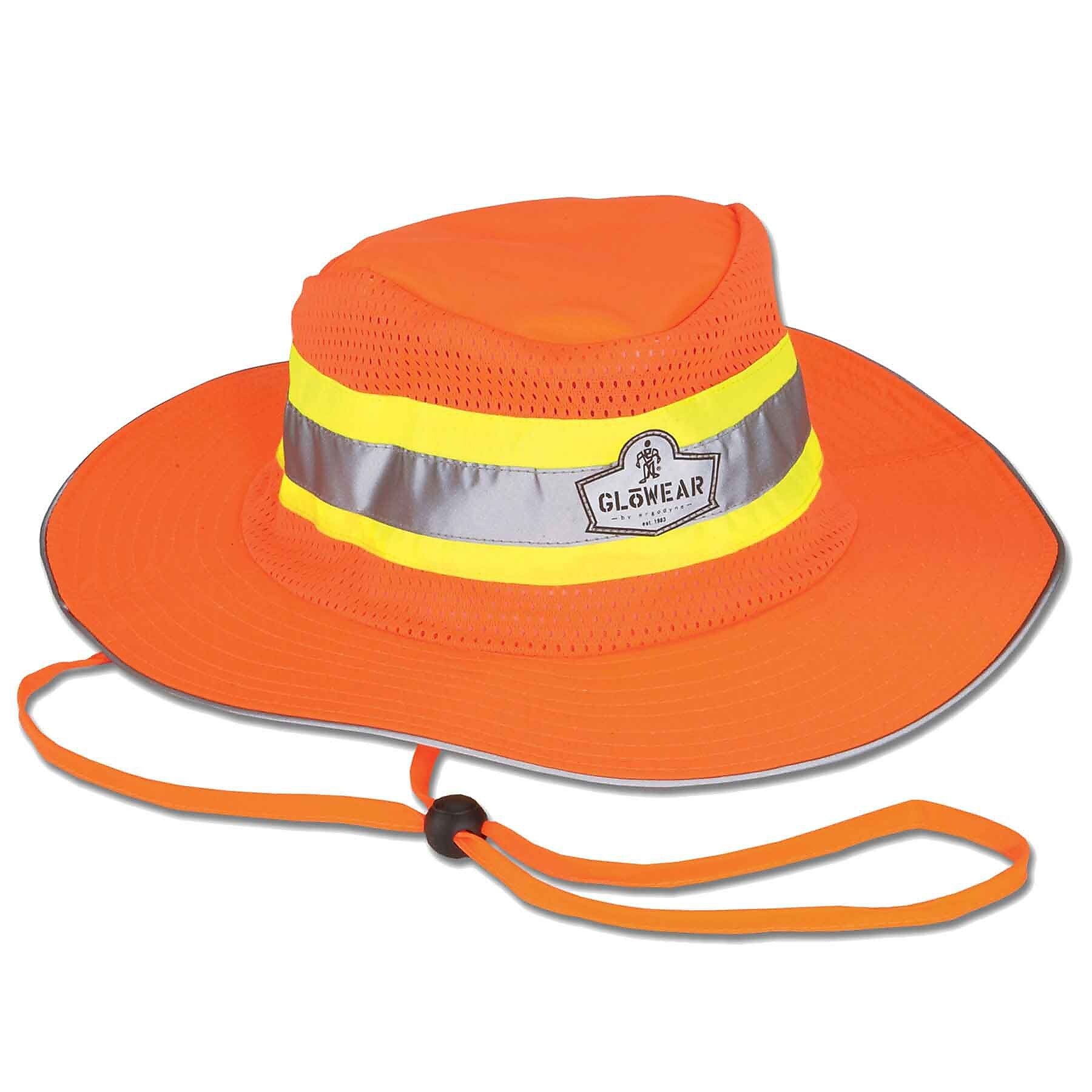 Ergodyne GloWear 8935 Cooling High Visibility Sun Hat, Orange, Extra Large