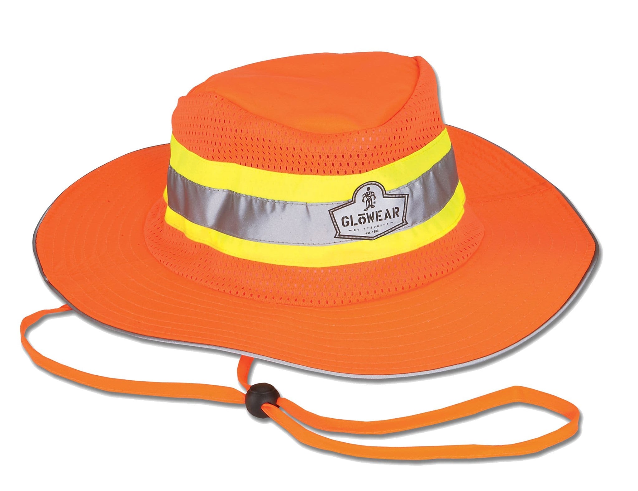Ergodyne GloWear 8935 Cooling High Visibility Sun Hat, Orange, Large/Extra-Large