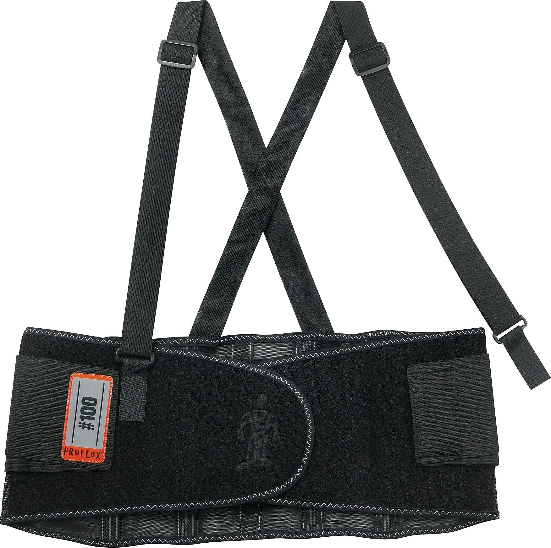 Ergodyne® ProFlex® 100 Economy Back Support, Black, 2XL