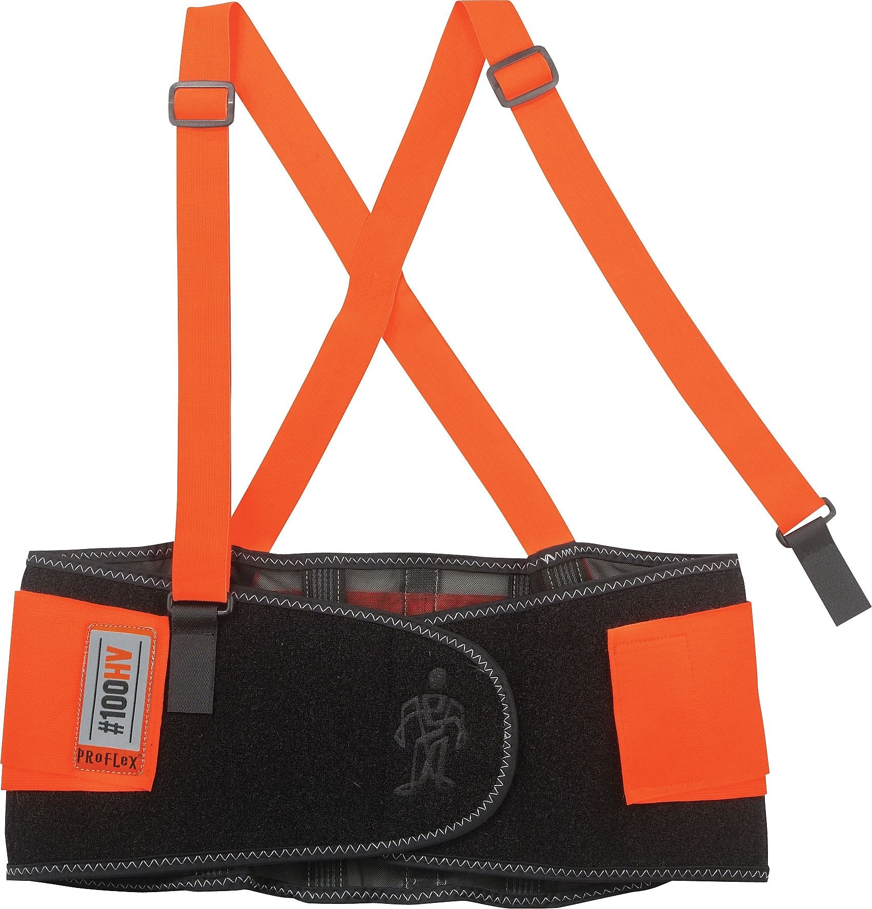 Ergodyne® ProFlex® 100 Economy Hi-Visibility Back Support, Orange, Small