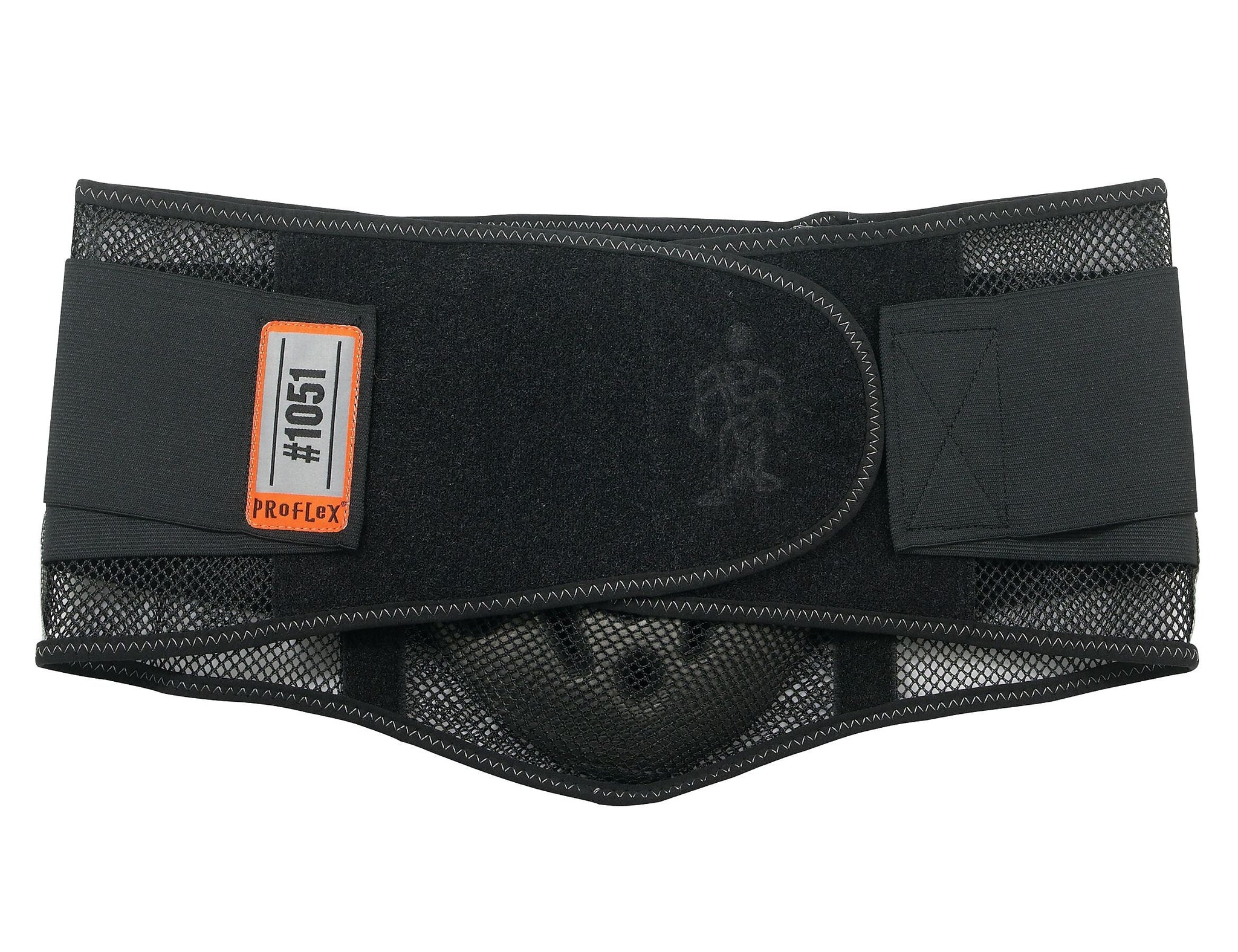 Ergodyne® ProFlex® 1051 Mesh Back Support With Lumbar Pad, Black, XL