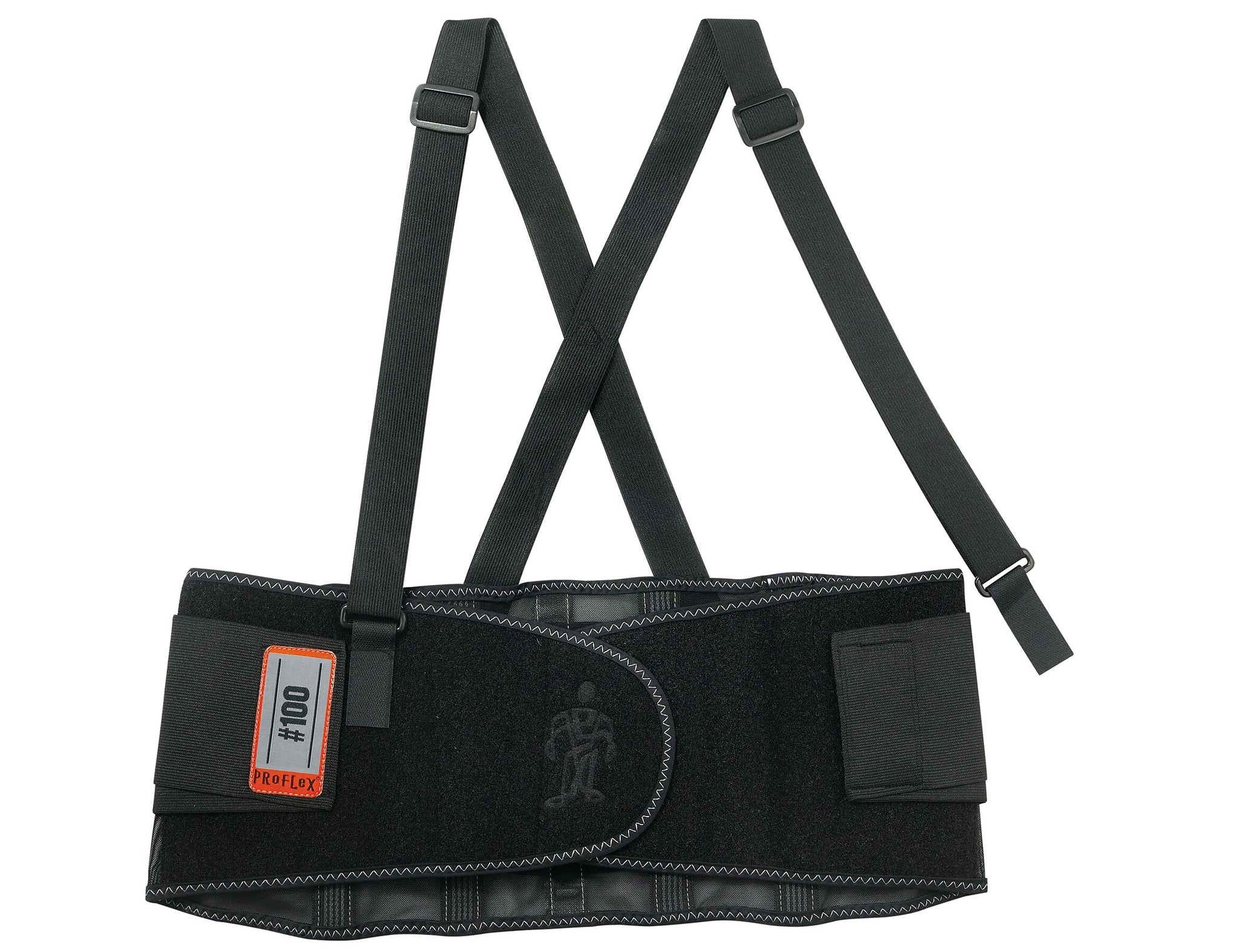 Ergodyne® ProFlex® Economy Back Support, Black, Small, 1 Each