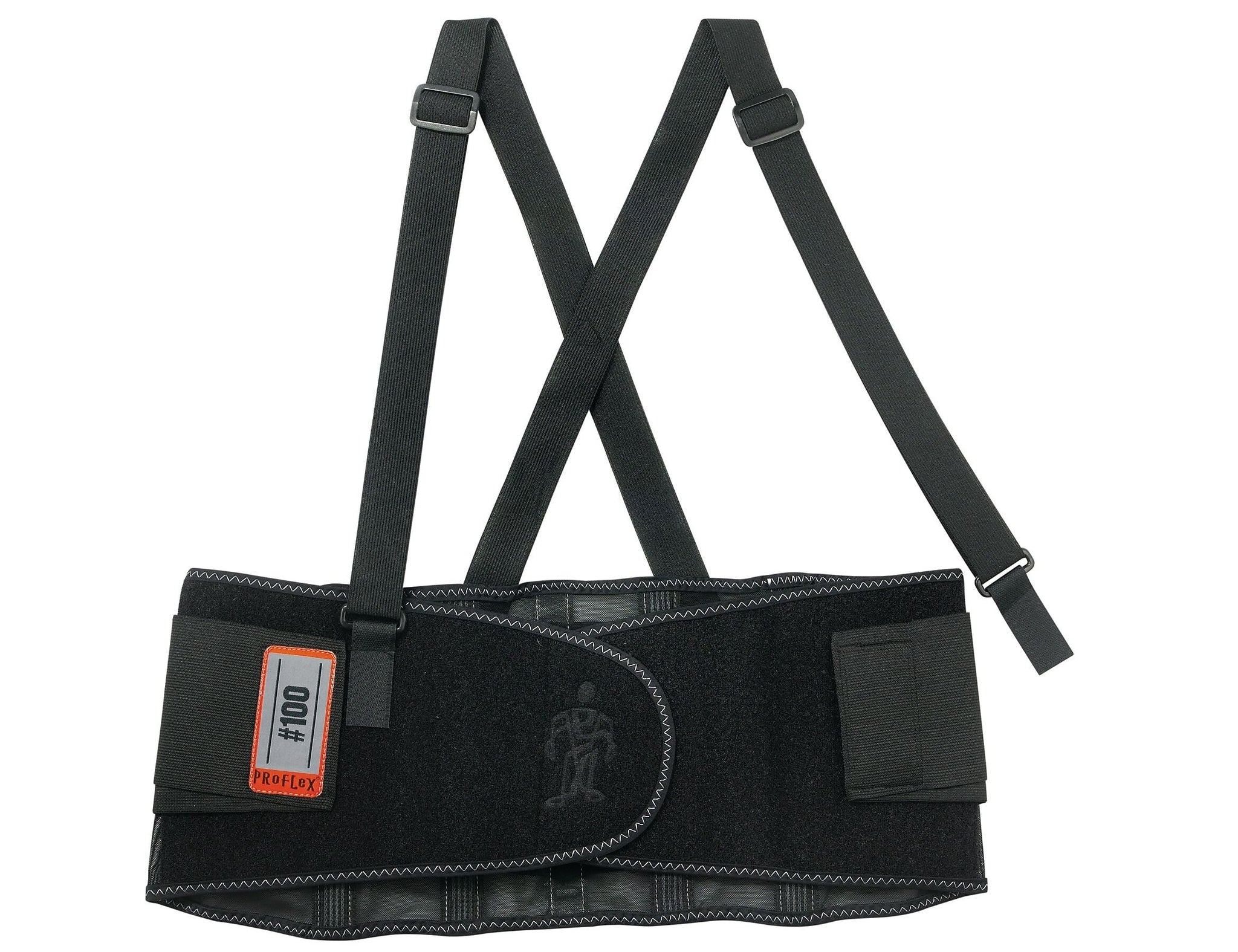 Ergodyne® ProFlex® Economy Back Support, Black, Small, 1 Each