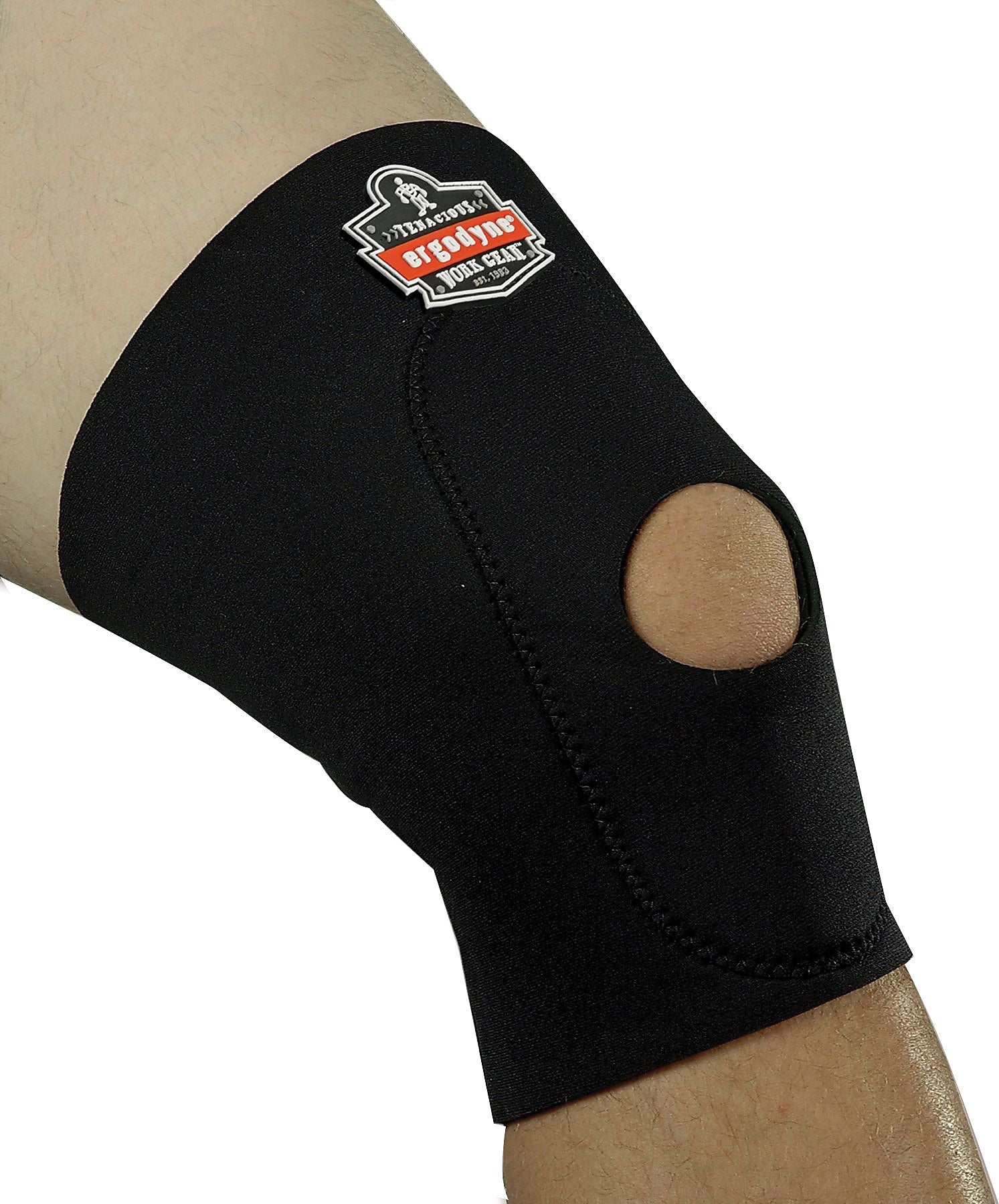Ergodyne® ProFlex® Knee Sleeve With Open Patella/Anterior Pad, Black, XL