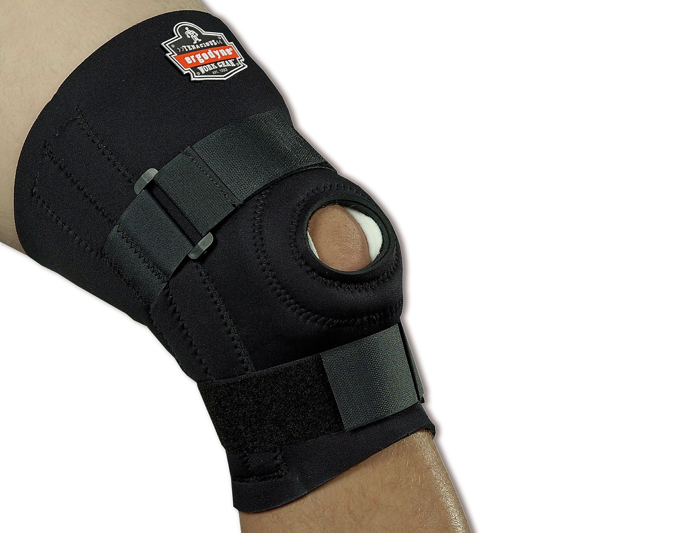 Ergodyne® ProFlex® Knee Sleeve With Open Patella/Spiral Stays, Black, Small