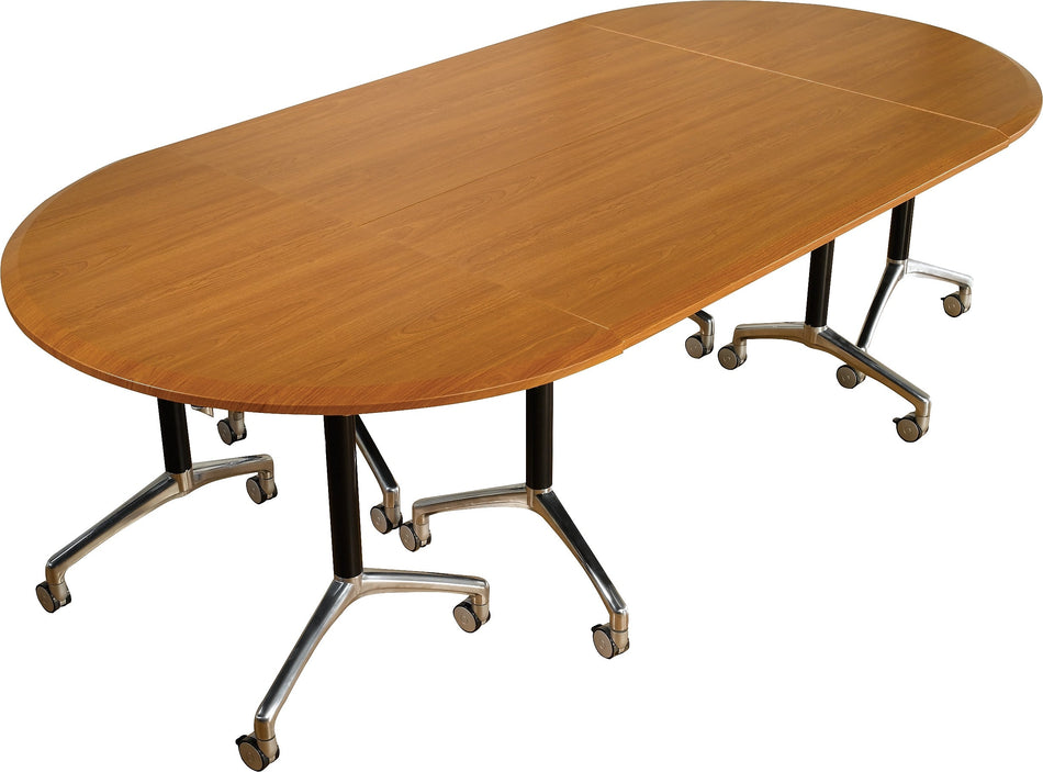 Ergonomics Concepts Tilt-Top Rectangular Training Table, Cherry, 29"H x 38"W x 24"D