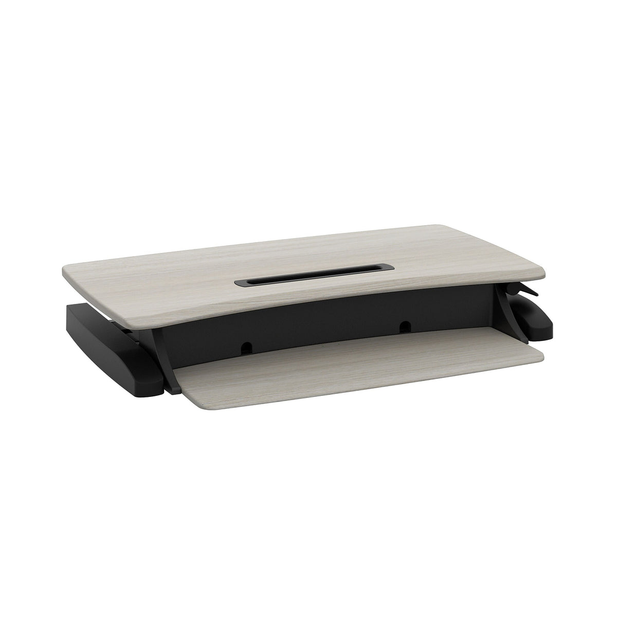 Ergotron WorkFit-Z Mini Adjustable Standing Desk Converter, Gray Woodgrain