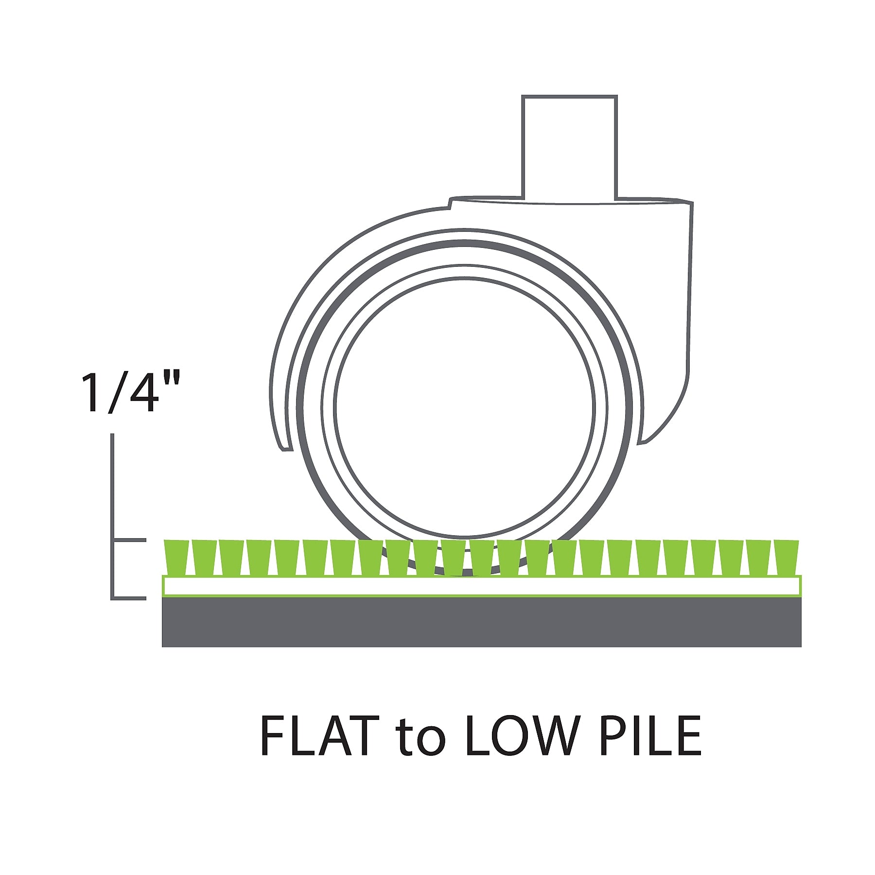 E.S. Robbins Anchormat Carpet Chair Mat, 46