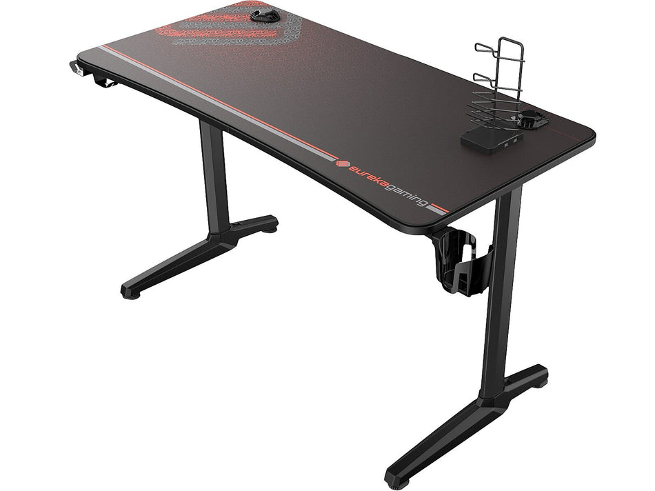 Eureka Ergonomic 47" Computer Gaming Desk, Black