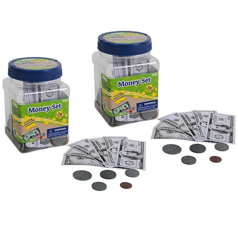 Eureka Tub of Money, 234 Per Pack, 2 Sets