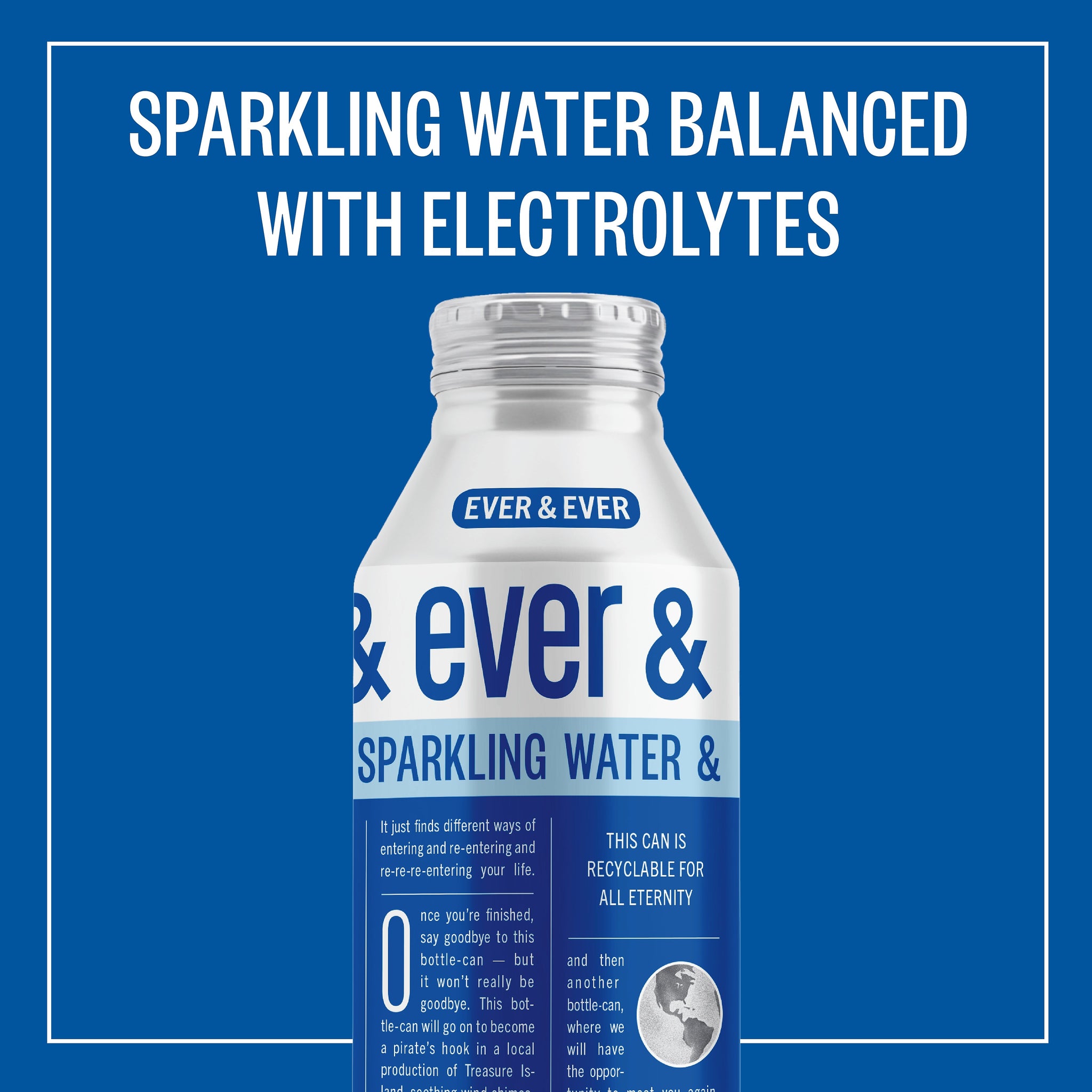 Ever & Ever Reverse Osmosis Sparkling Water, 16 Oz., 12/Carton