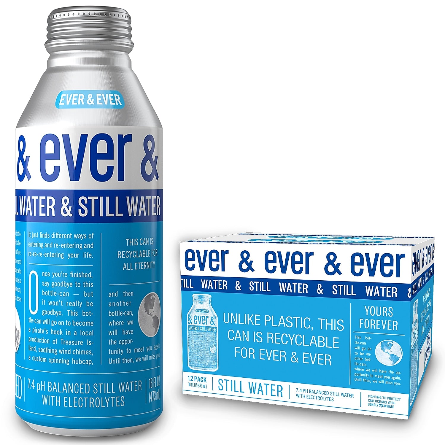 Ever & Ever Reverse Osmosis Still Water, 16 Oz., 12/Carton