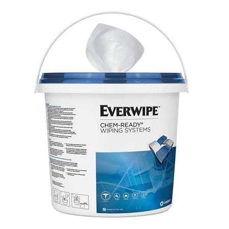 Everwipe Chem-Ready Cleaning Wipers, 7.13", White, 5/Carton