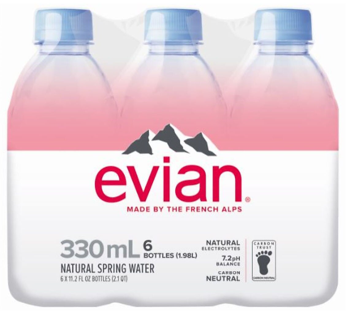 Evian Water, 11.2 fl oz., 24/Carton