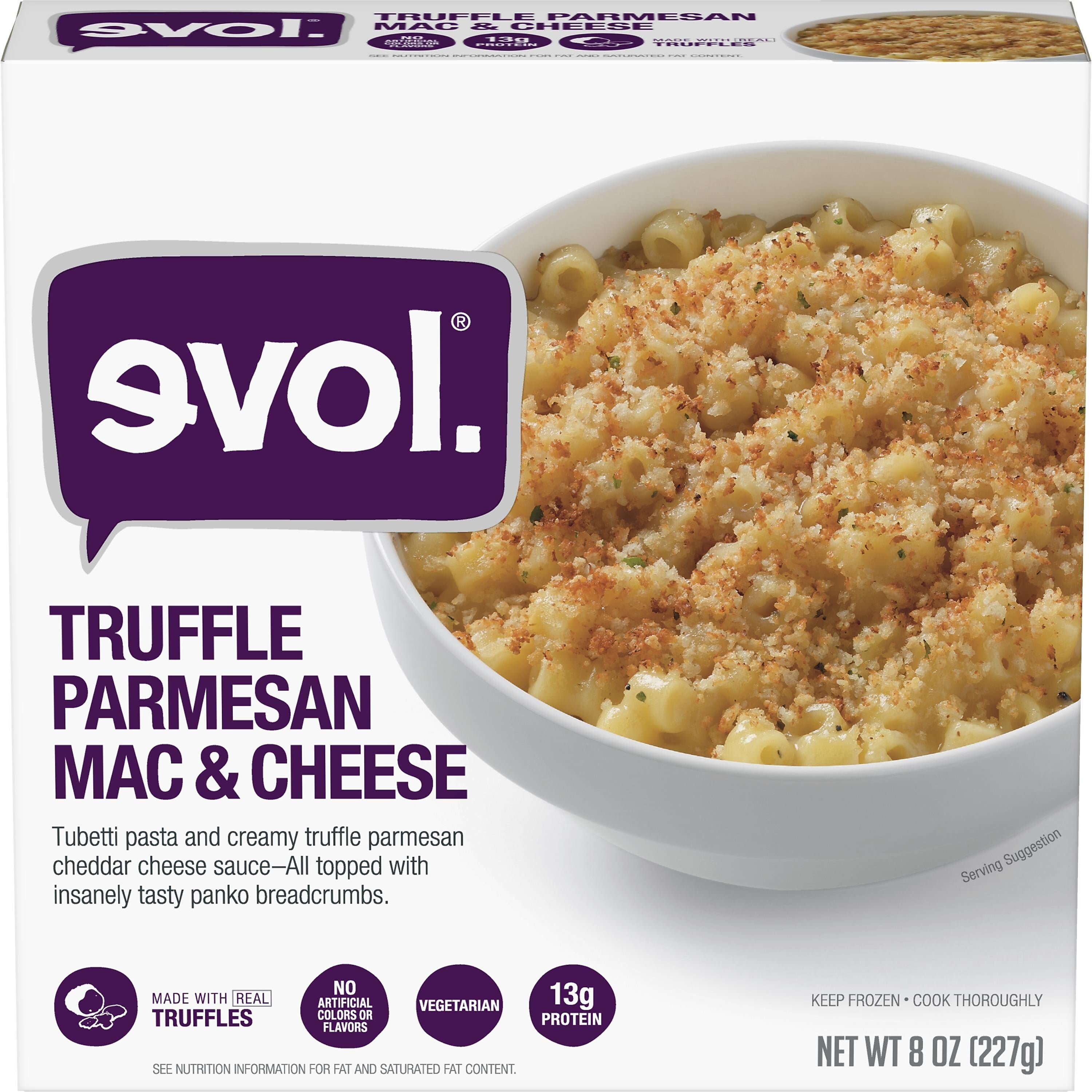 EVOL Truffle Parmesan Mac and Cheese Macaroni & Cheese, 8 oz., 5/Pack