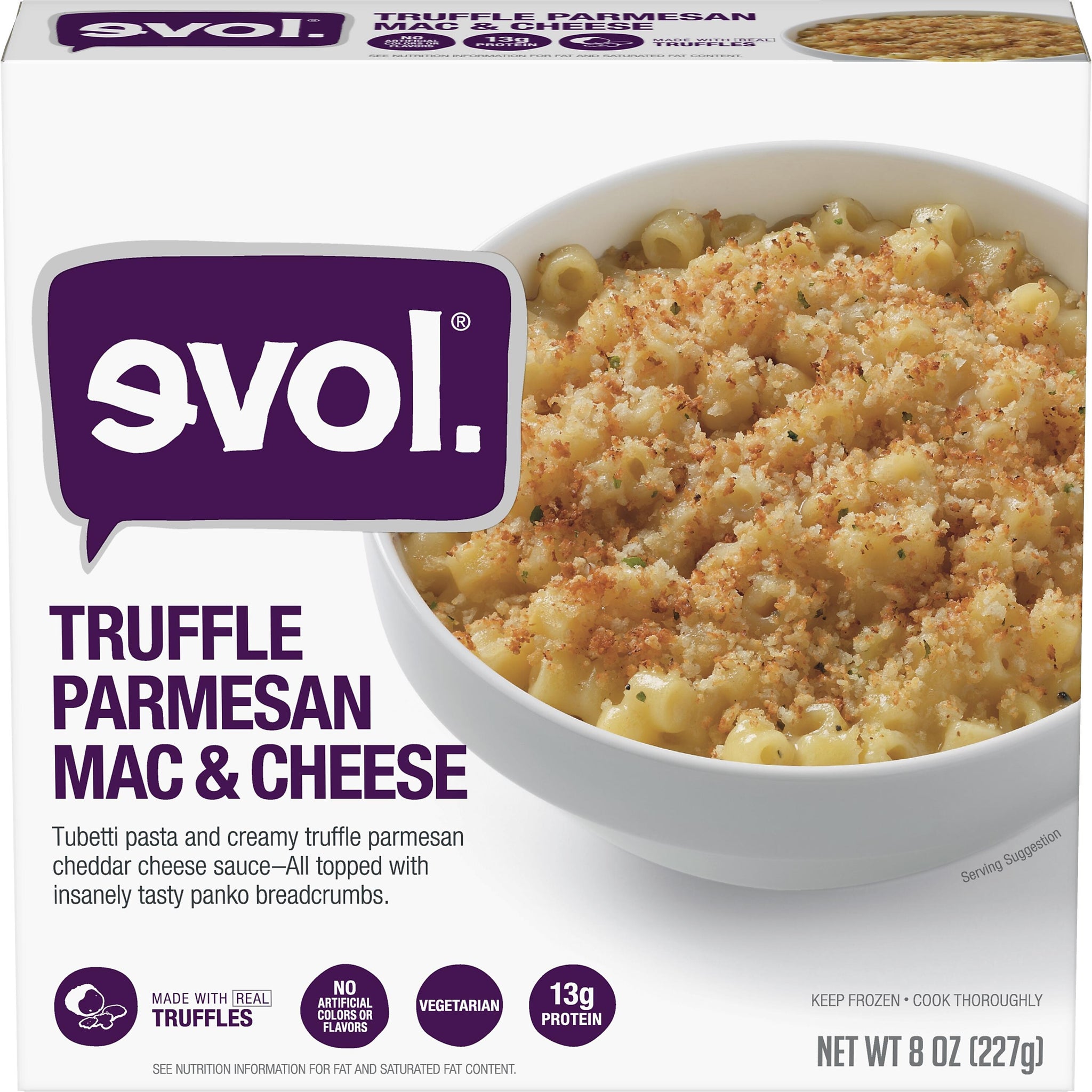 EVOL Truffle Parmesan Mac and Cheese Macaroni & Cheese, 8 oz., 5/Pack