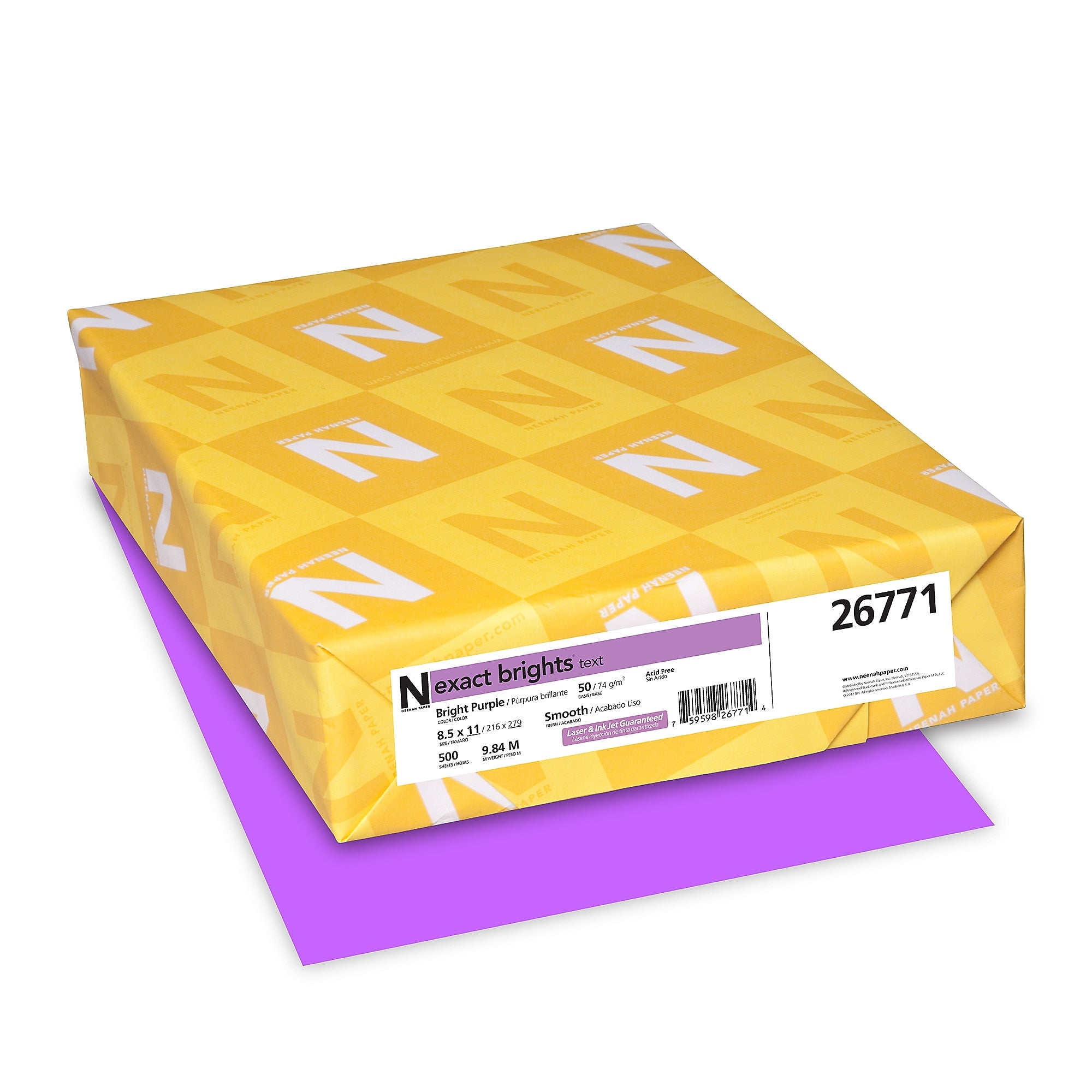 Exact Brights Colored Paper, 20 lbs., 8.5