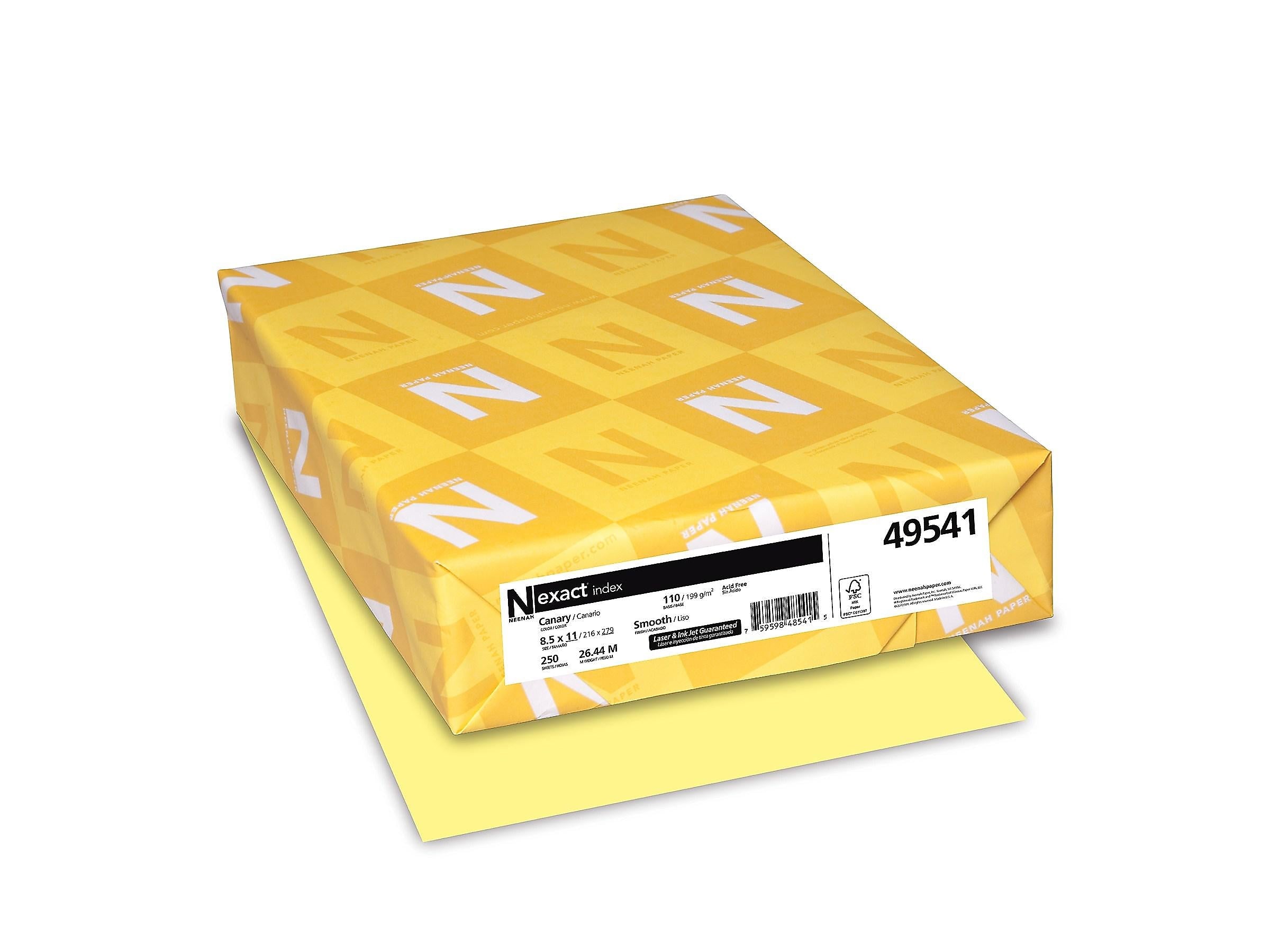 Exact Index 110 lb. Paper, 8.5