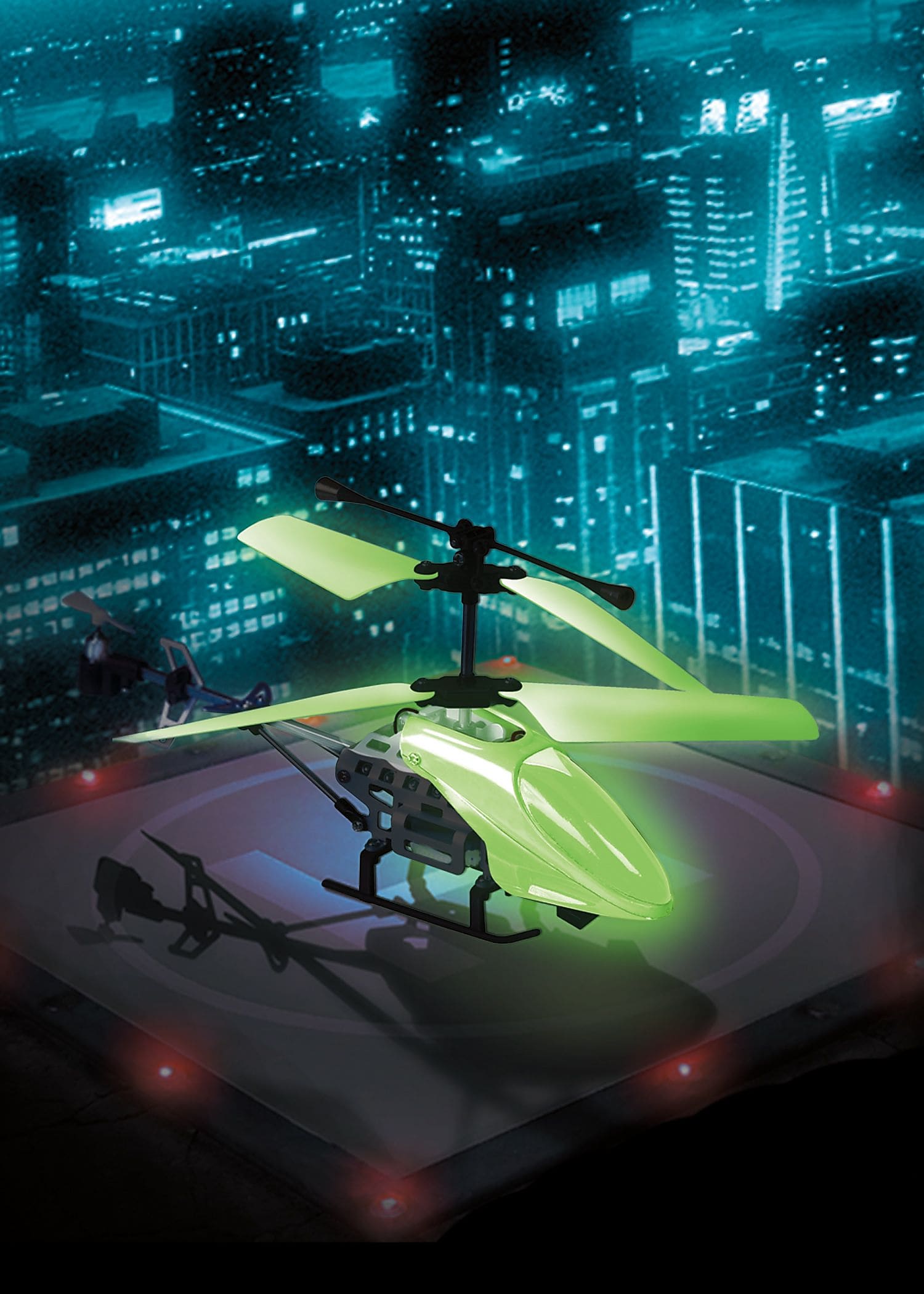 Excalibur Night Raider Glow in the Dark RC Chopper