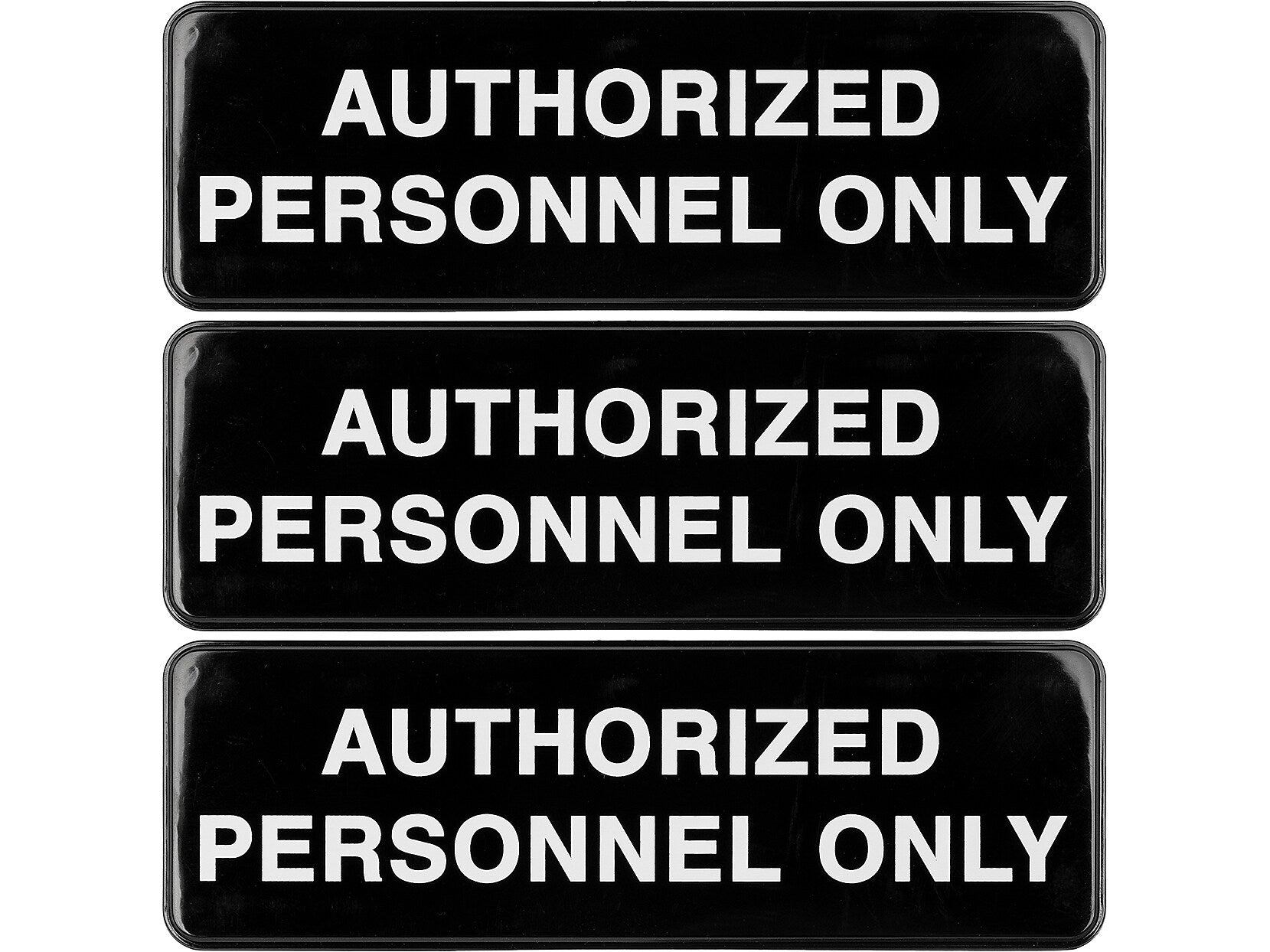 Excello Global Products Authorized Personnel Only Indoor/Outdoor Wall Sign, 9