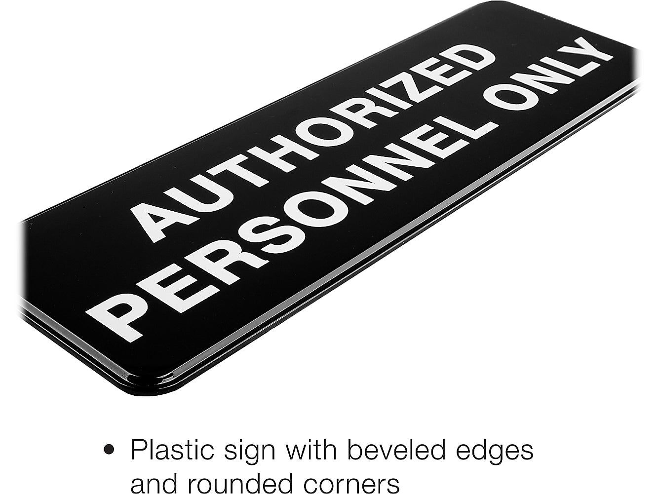 Excello Global Products Authorized Personnel Only Indoor/Outdoor Wall Sign, 9