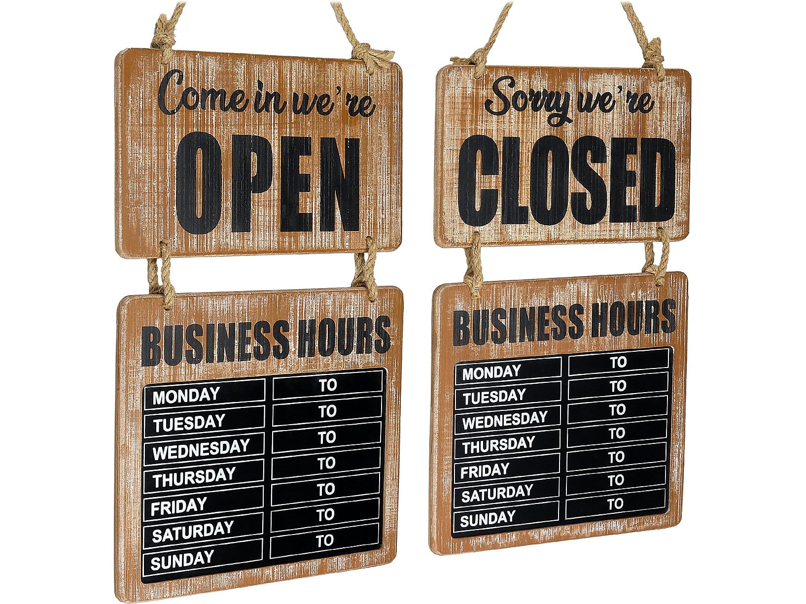 Excello Global Products Business Hours Outdoor Sign, 9.75