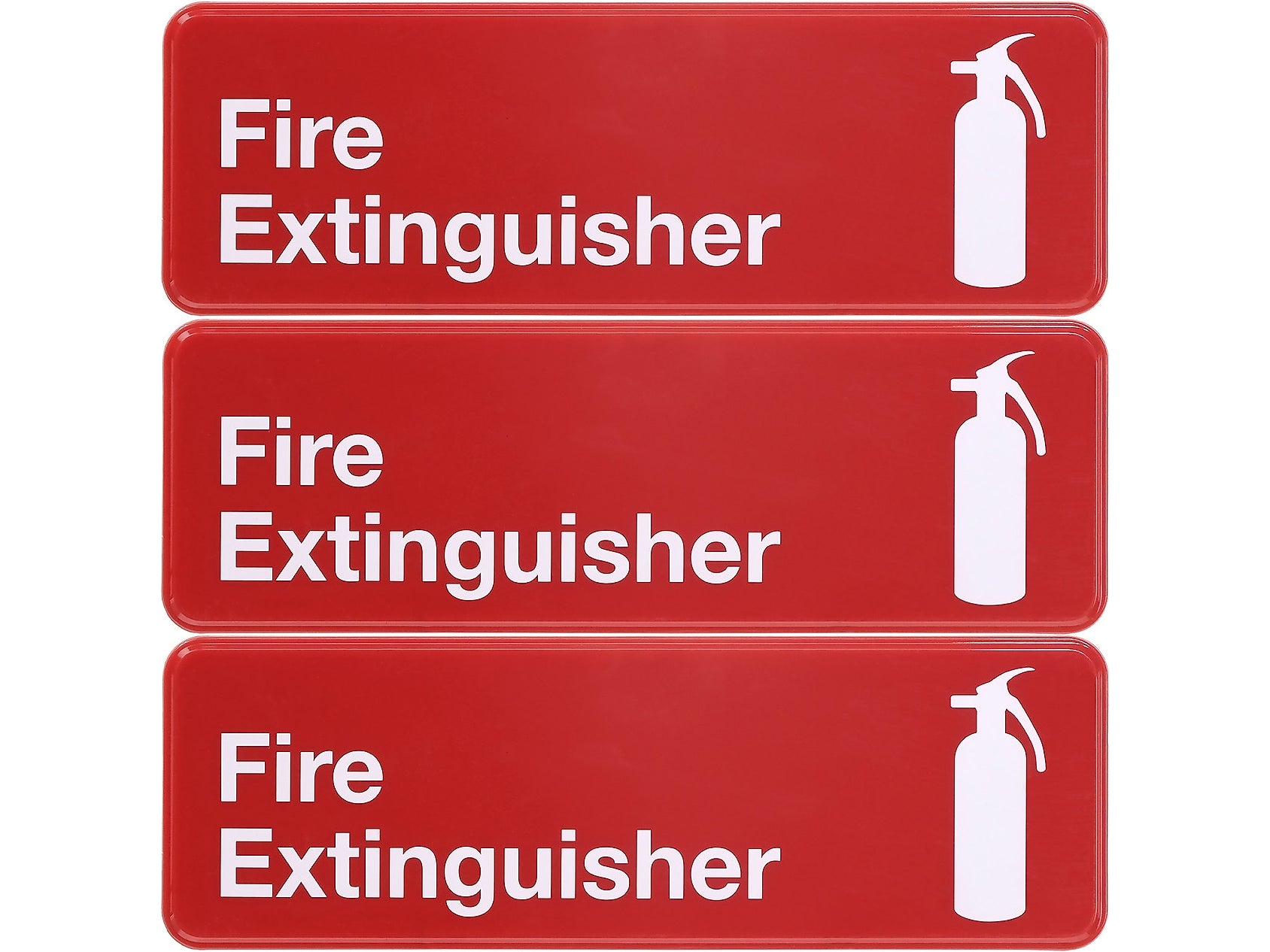 Excello Global Products Fire Extinguisher Indoor/Outdoor Wall Sign, 9