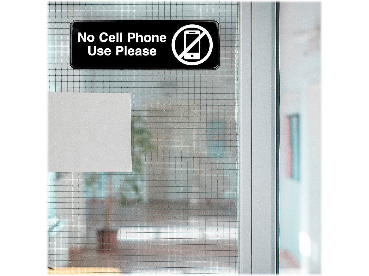 Excello Global Products No Cell Phone Use Please Indoor/Outdoor Wall Sign, 9