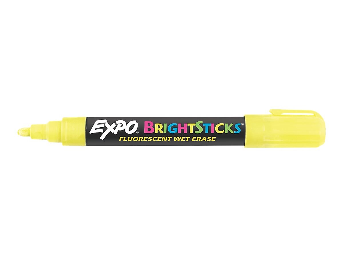 Expo BrightSticks Wet Erase Markers, Bullet Tip, Assorted, 5/Pack