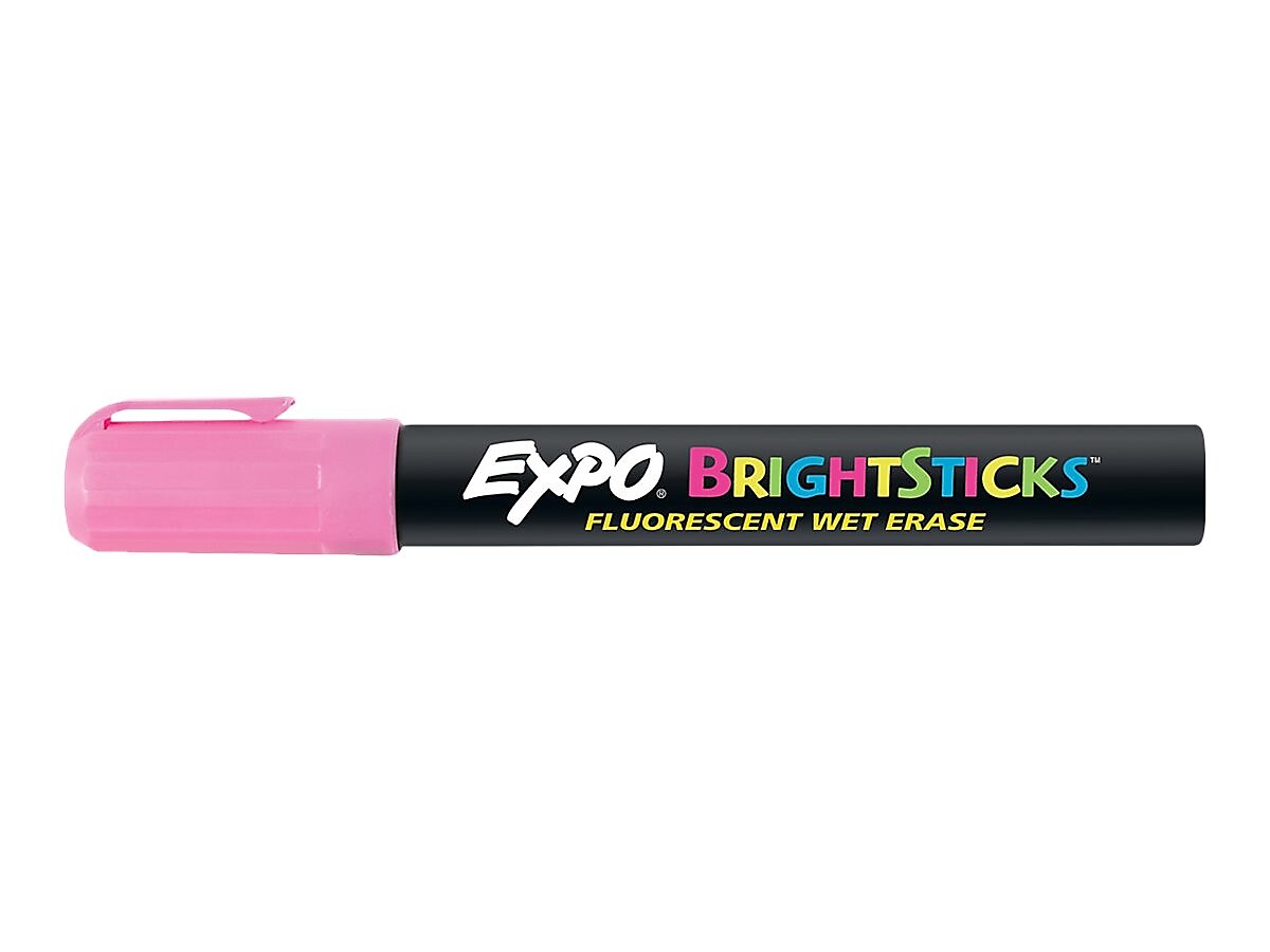 Expo BrightSticks Wet Erase Markers, Bullet Tip, Assorted, 5/Pack