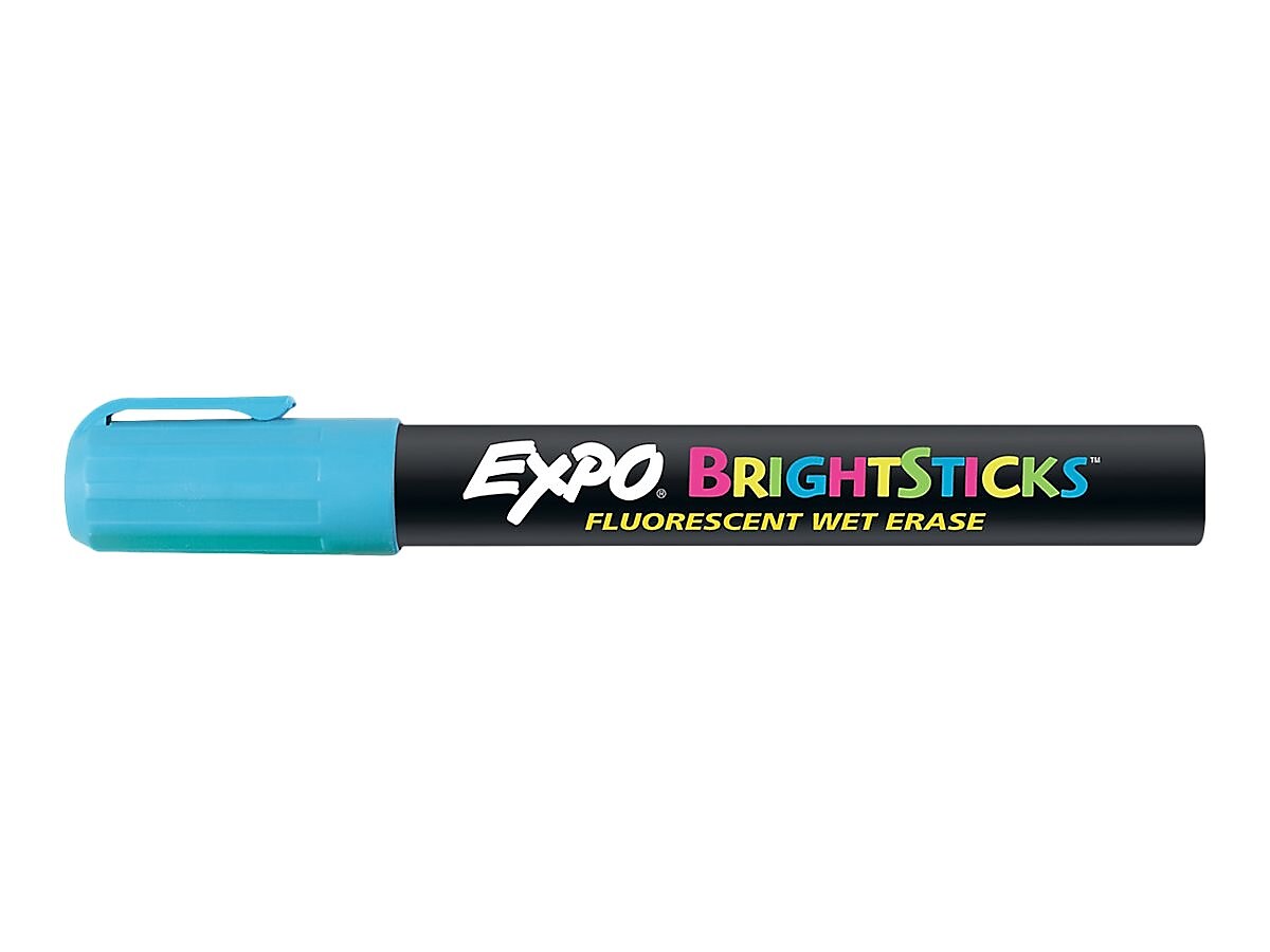 Expo BrightSticks Wet Erase Markers, Bullet Tip, Assorted, 5/Pack