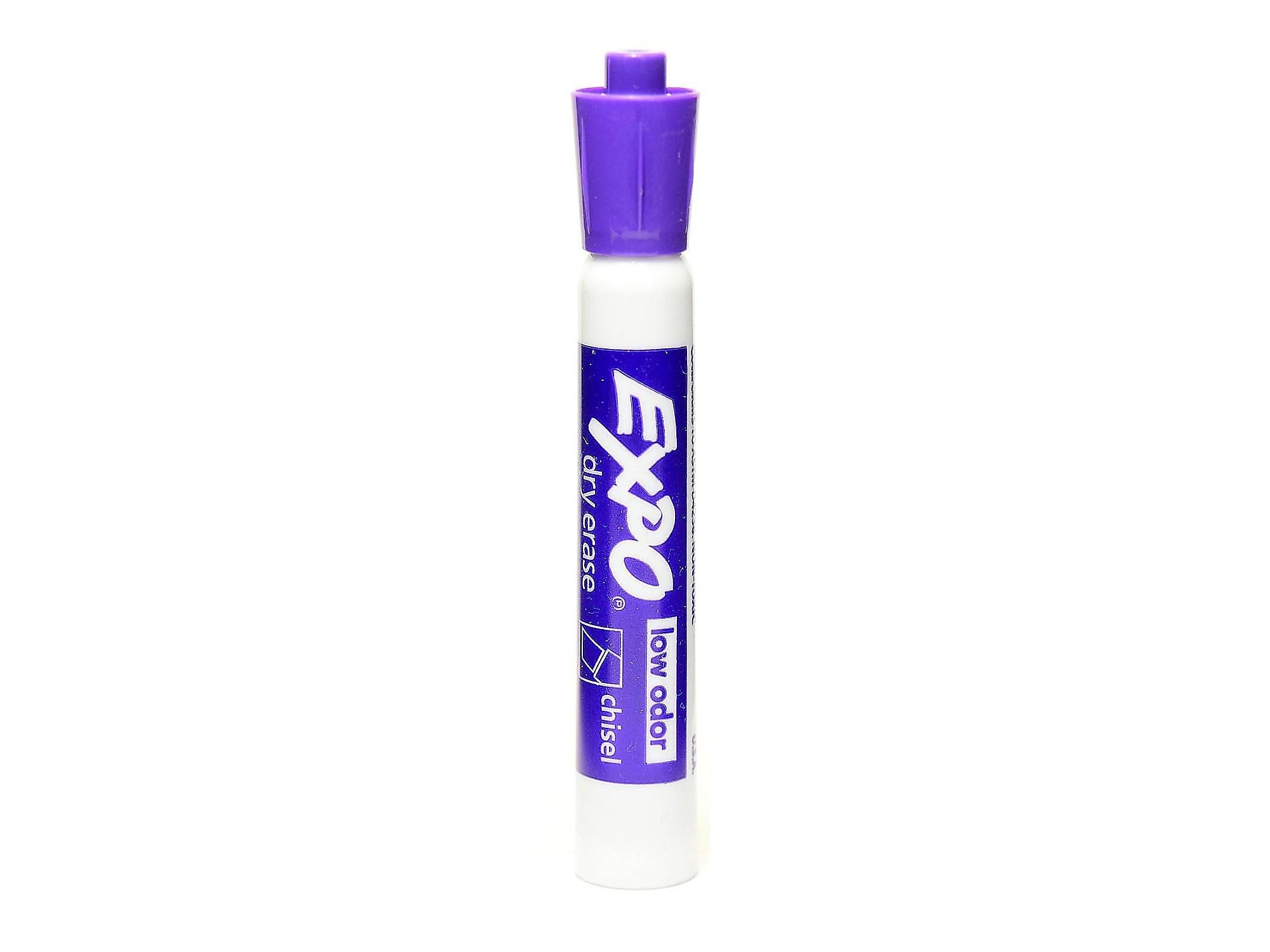 Expo Dry Erase Marker, Chisel Point, Purple, 6/Pack