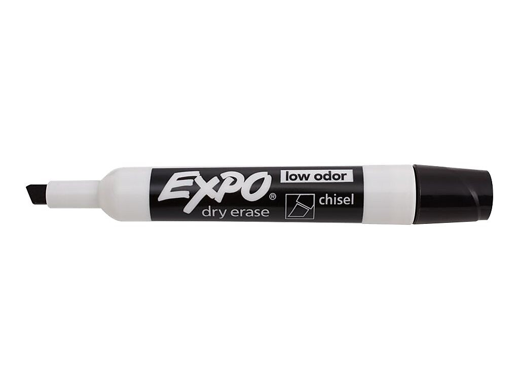 Expo Dry Erase Marker, Chisel Tip, Black