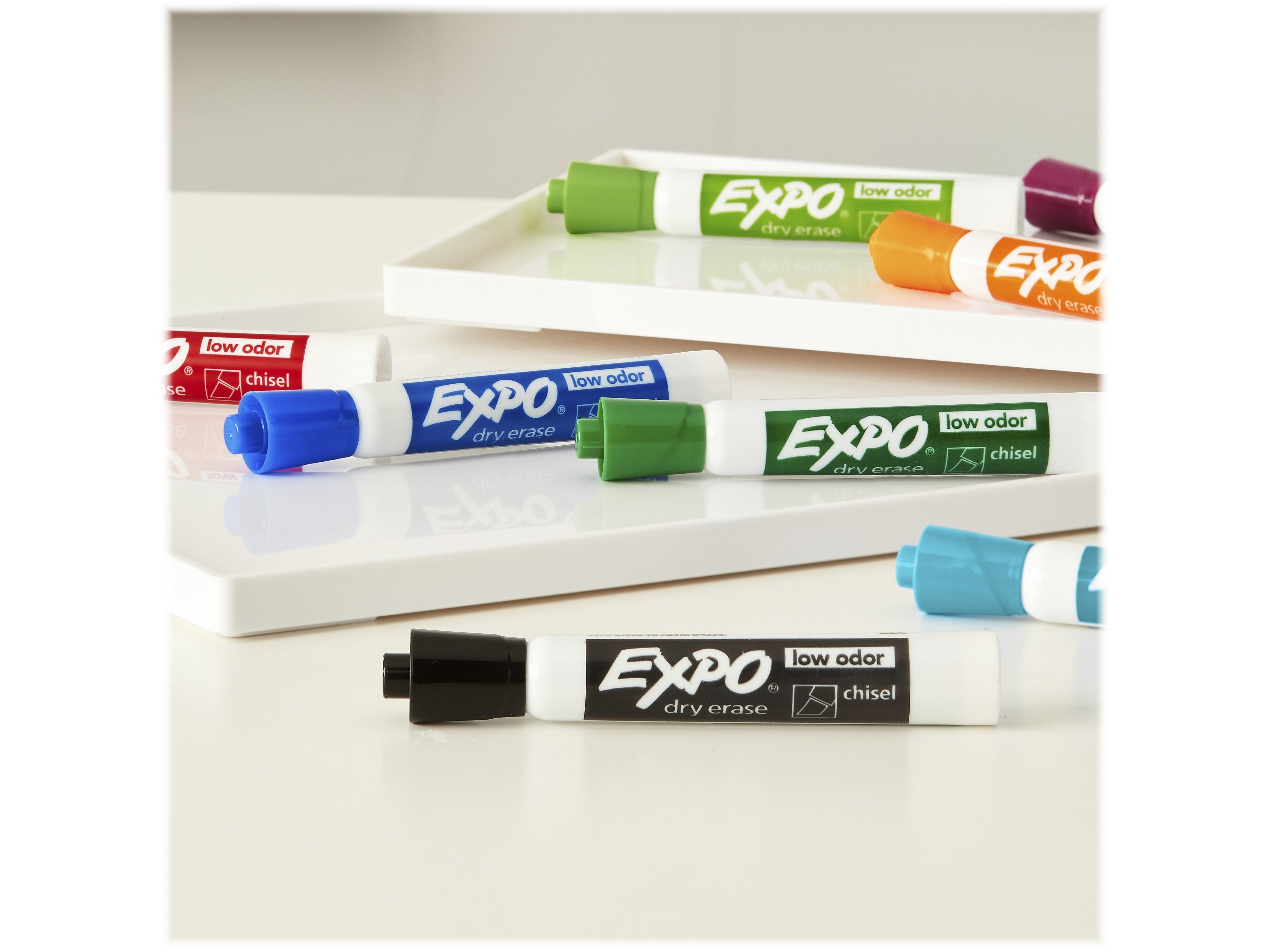 Expo Dry Erase Markers, Assorted Tips, Assorted Colors, 8/Pack