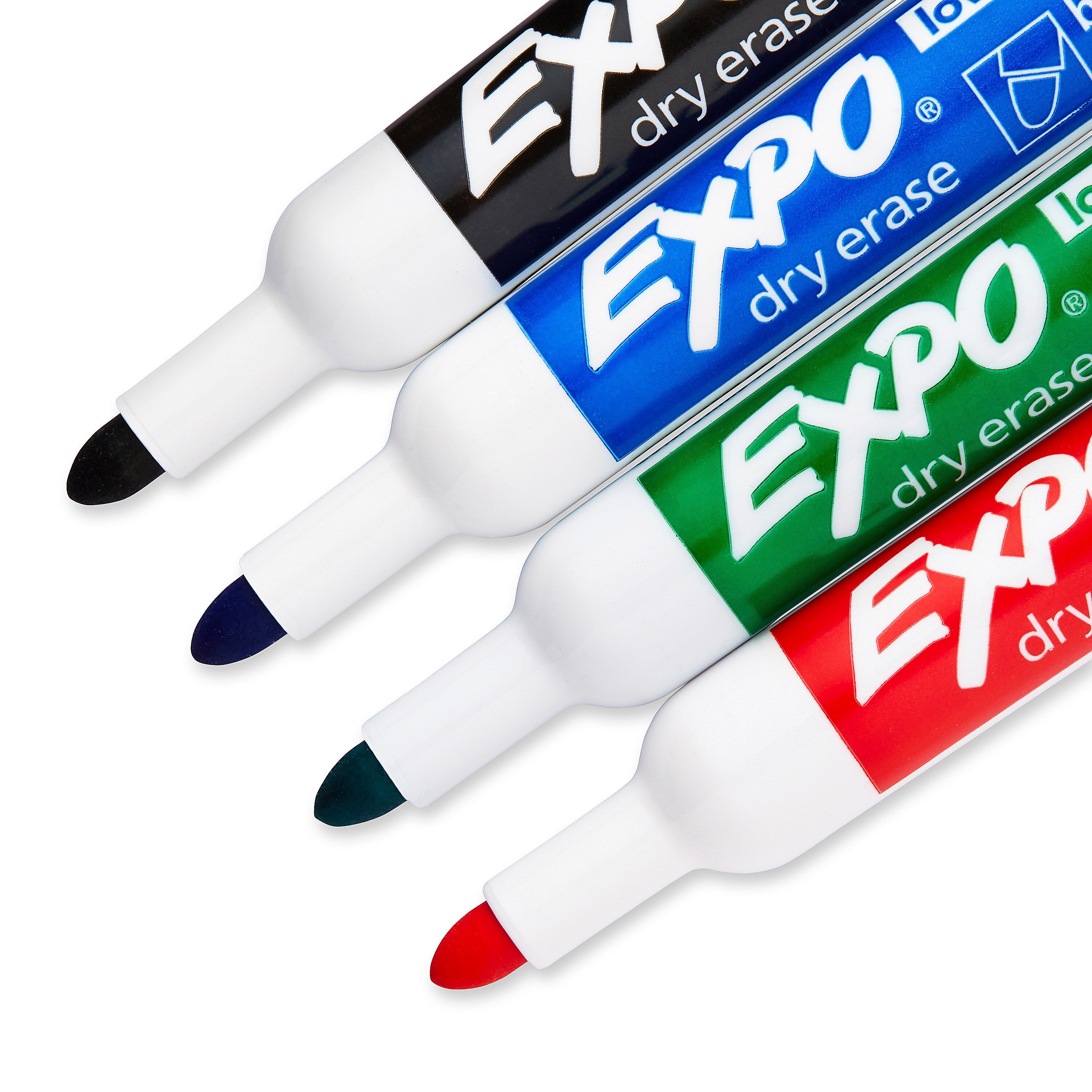 Expo Dry Erase Markers, Bullet Tip, Assorted, 4/Pack