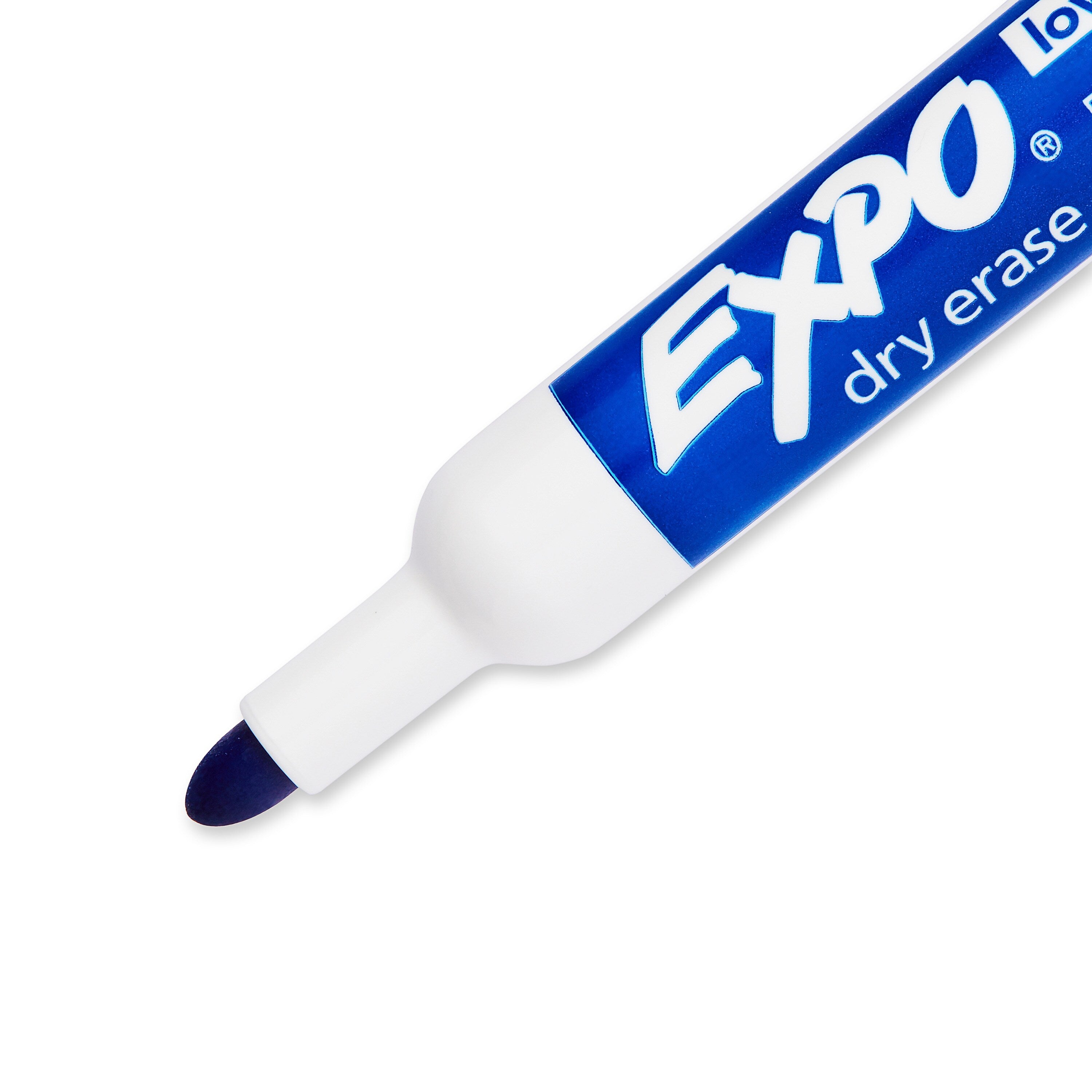 Expo Dry Erase Markers, Bullet Tip, Blue, 12/Pack