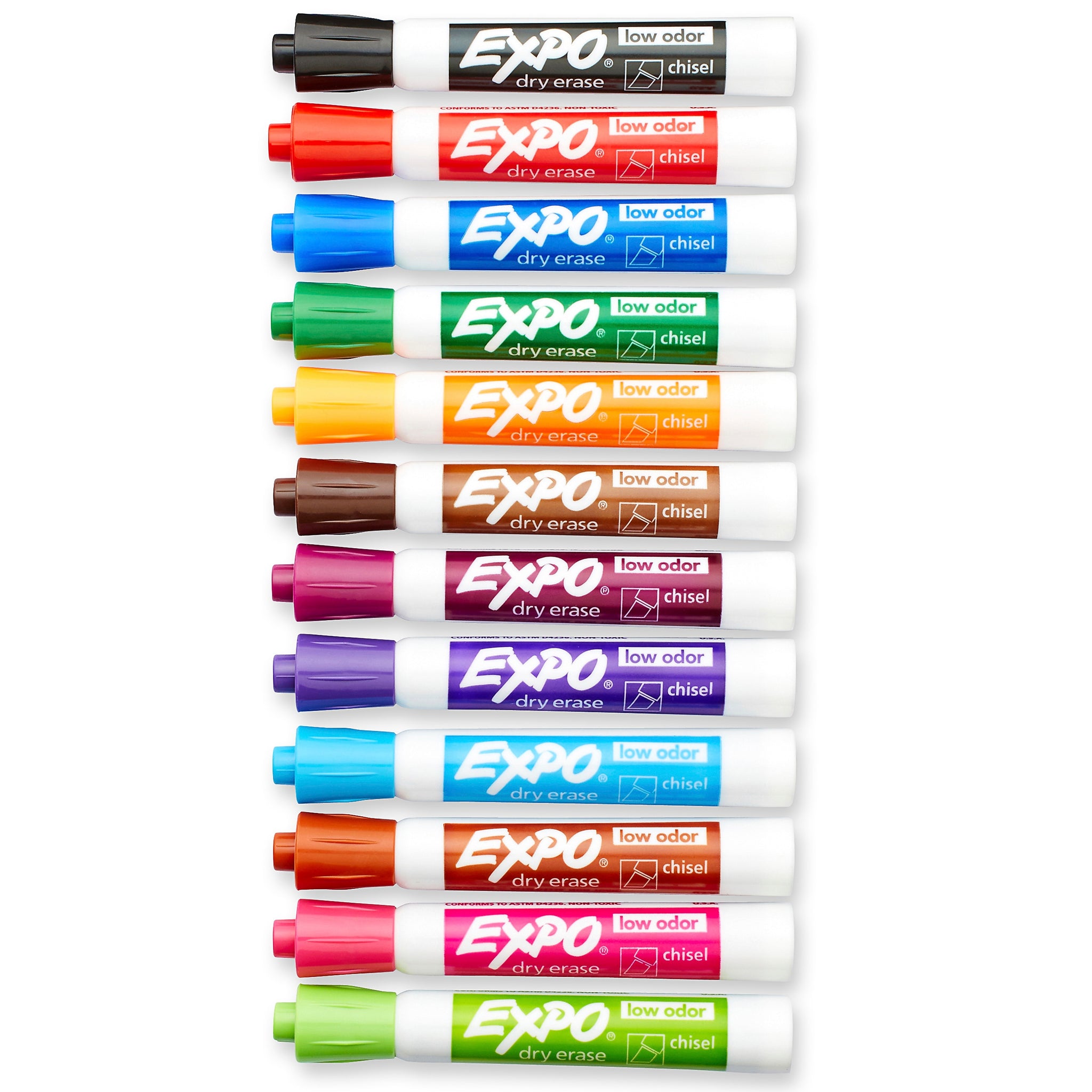 Expo Dry Erase Markers, Chisel Tip, Assorted, 16/Pack