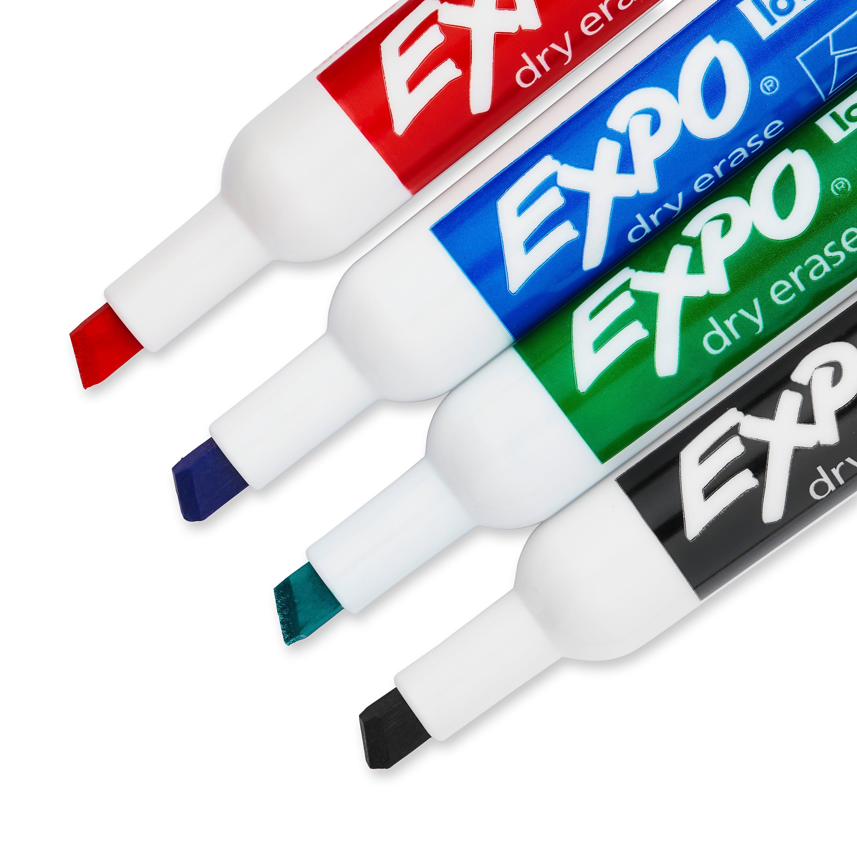 Expo Dry Erase Markers, Chisel Tip, Assorted, 4/Pack