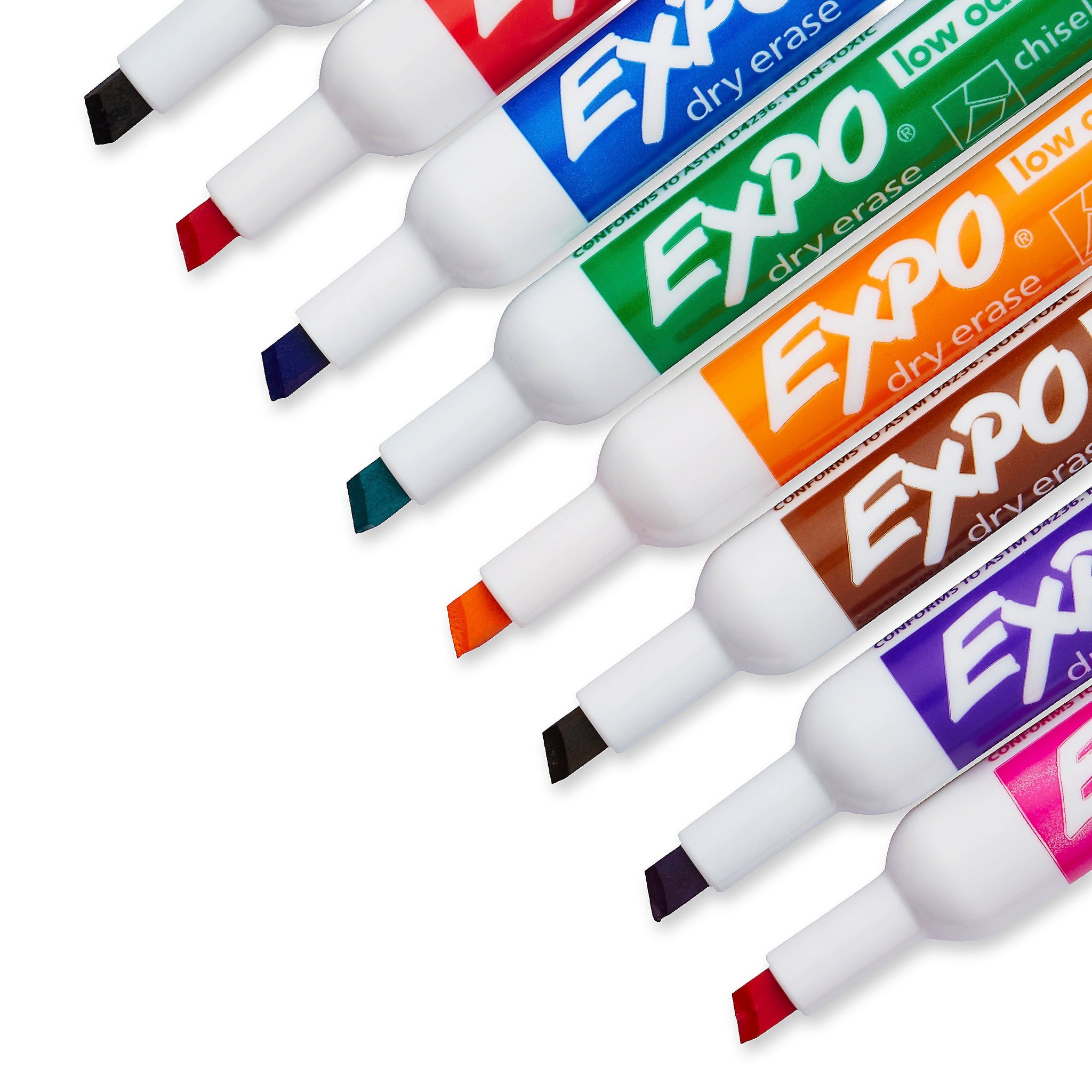 Expo Dry Erase Markers, Chisel Tip, Assorted, 8/Pack