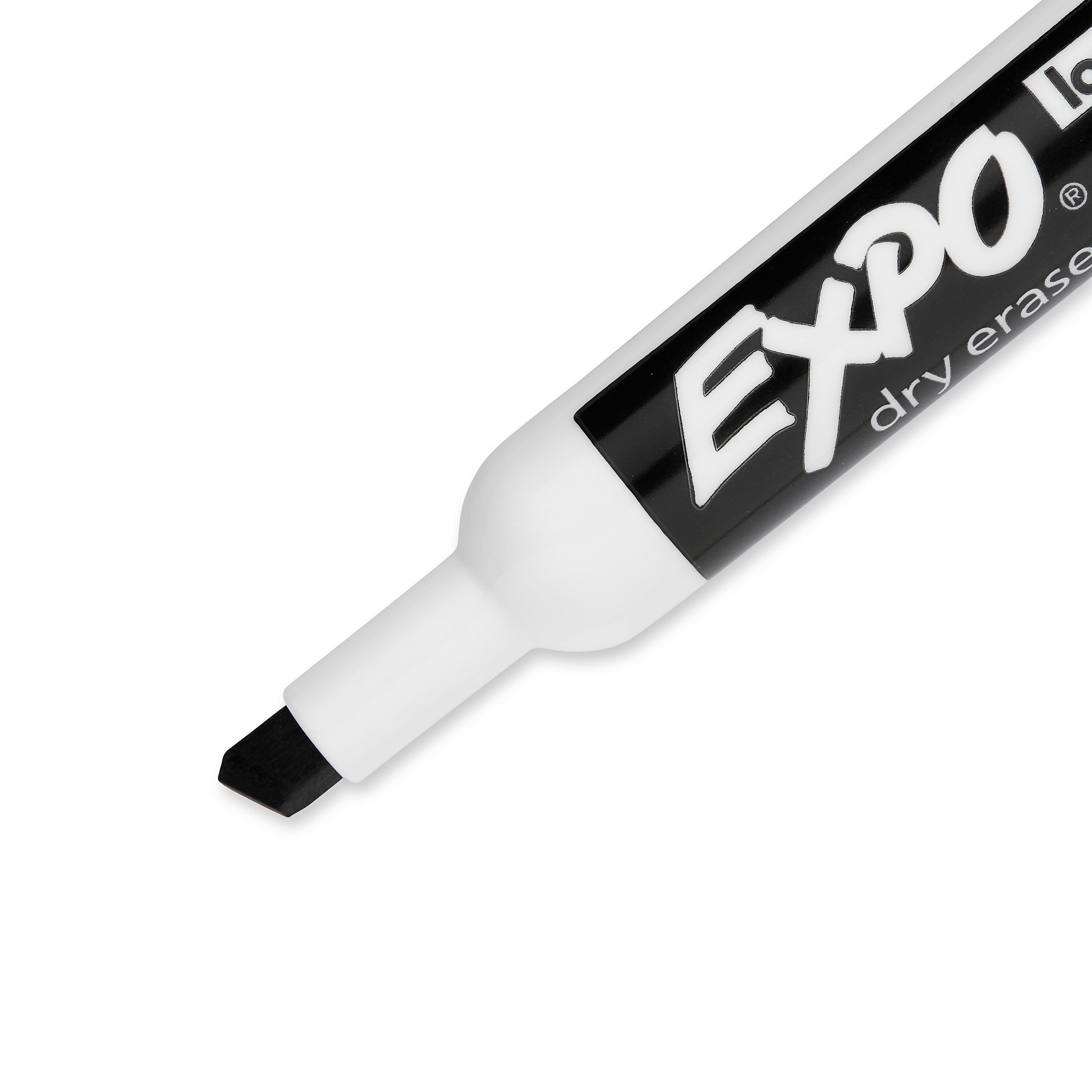 Expo Dry Erase Markers, Chisel Tip, Black, 36/Pack