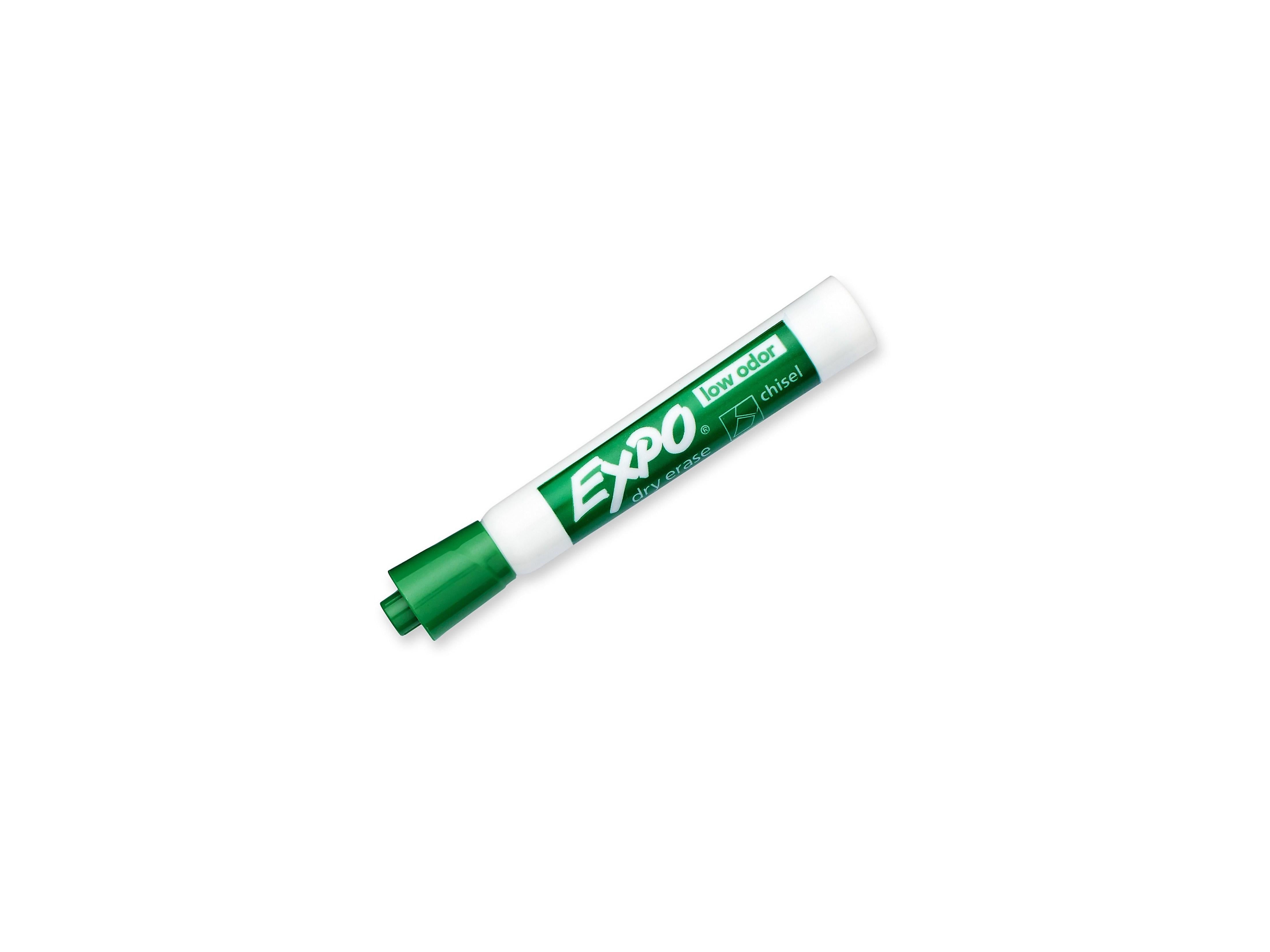 Expo Dry Erase Markers, Chisel Tip, Green, 12/Pack