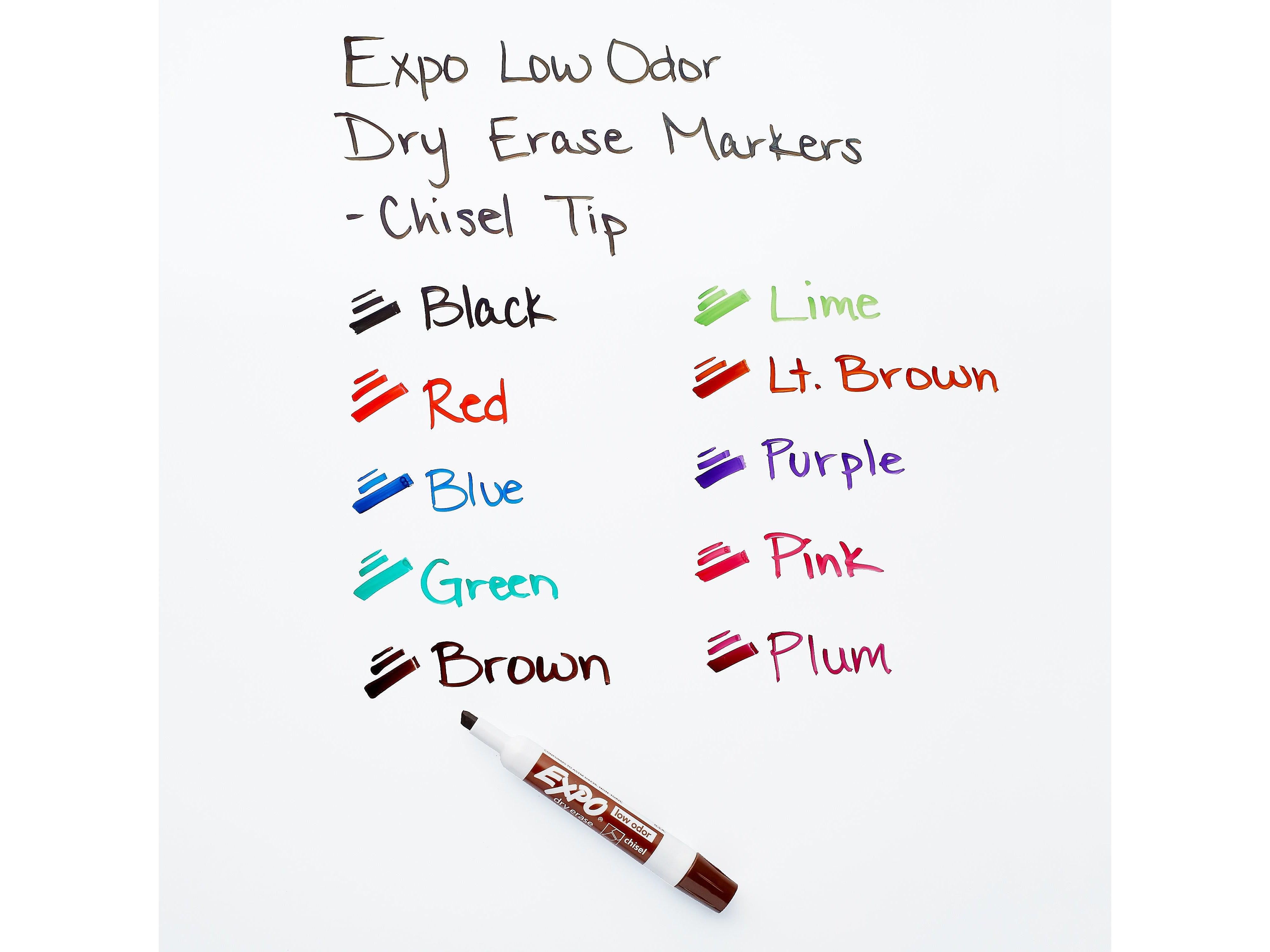 Expo Dry Erase Markers, Chisel Tip, Green, 12/Pack