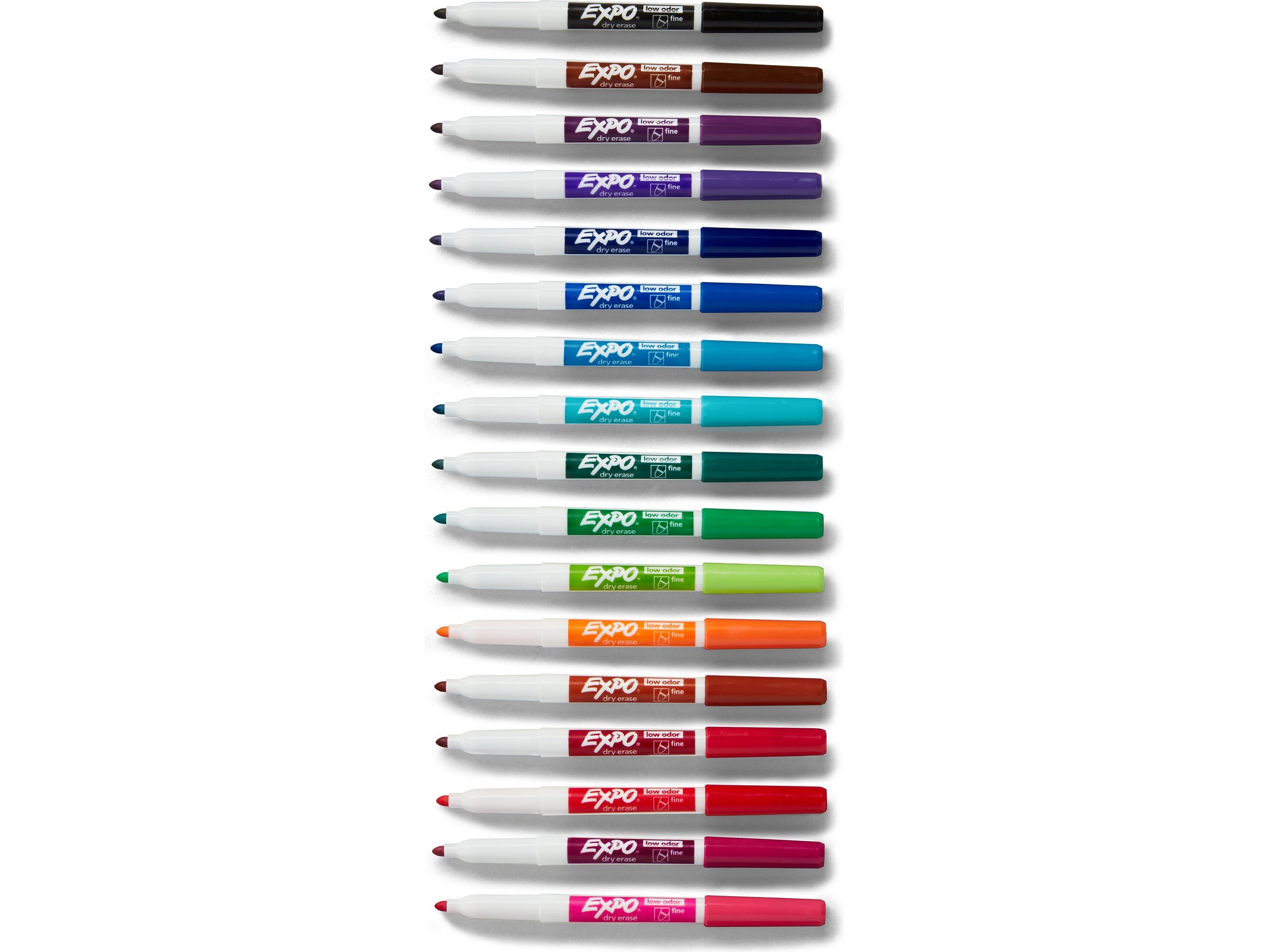 Expo Dry Erase Markers, Fine Tip, Assorted, 36/Pack