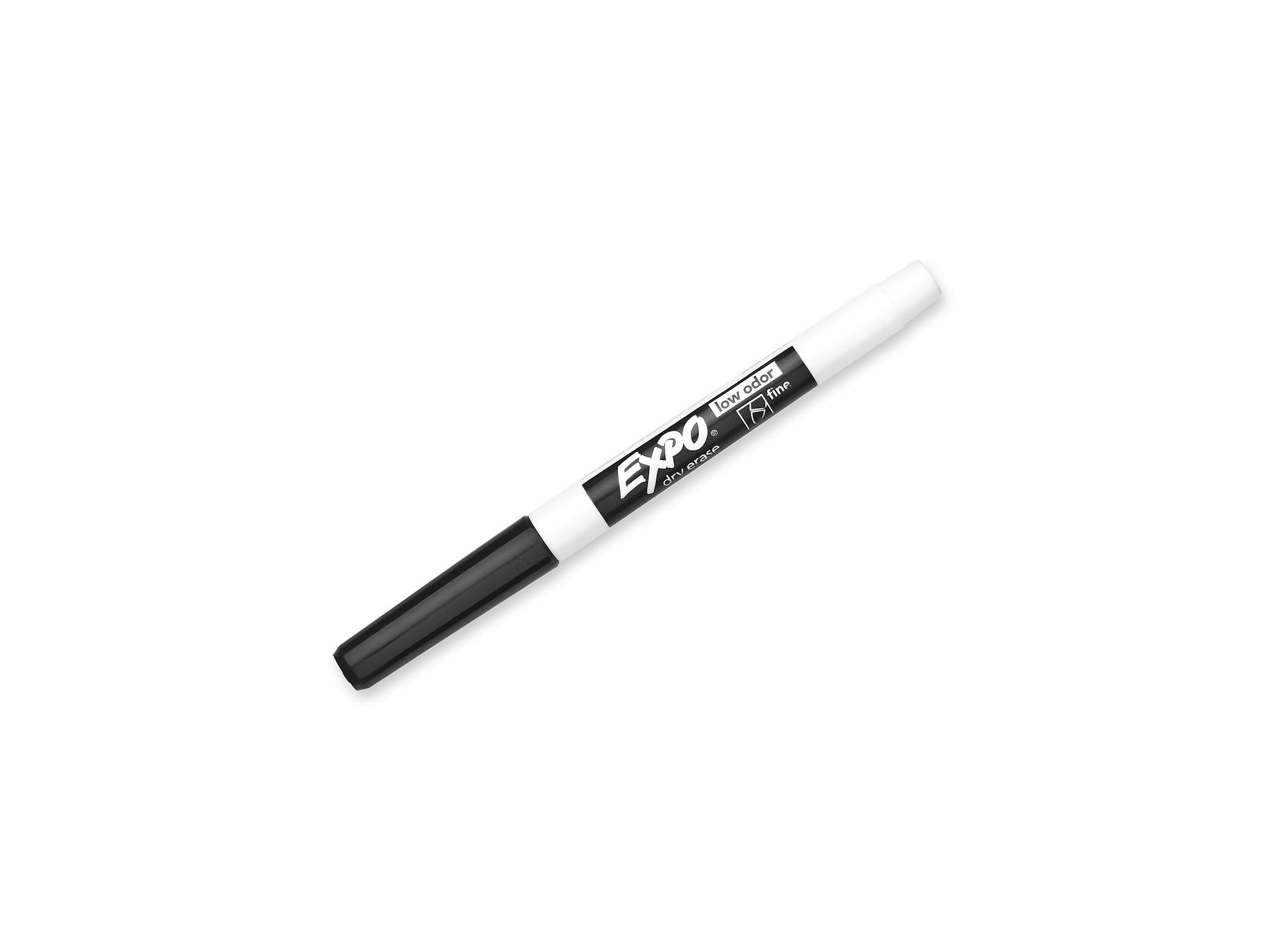 Expo Dry Erase Markers, Fine Tip, Black, 12/Pack