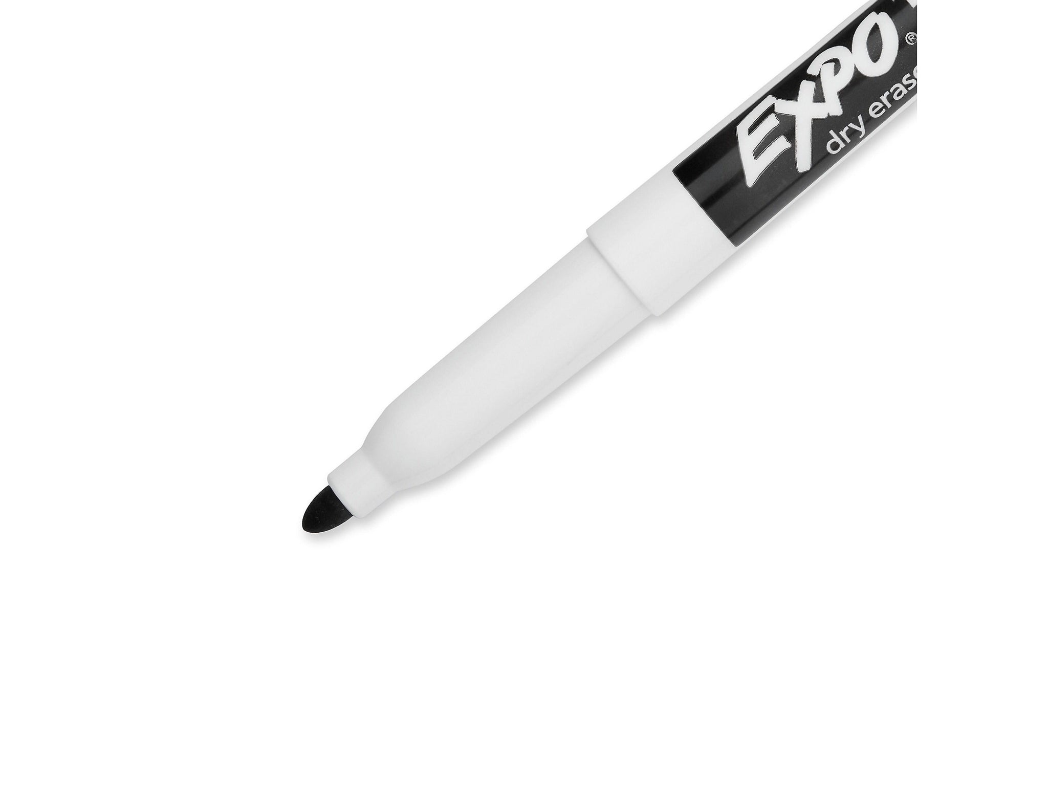 Expo Dry Erase Markers, Fine Tip, Black, 12/Pack