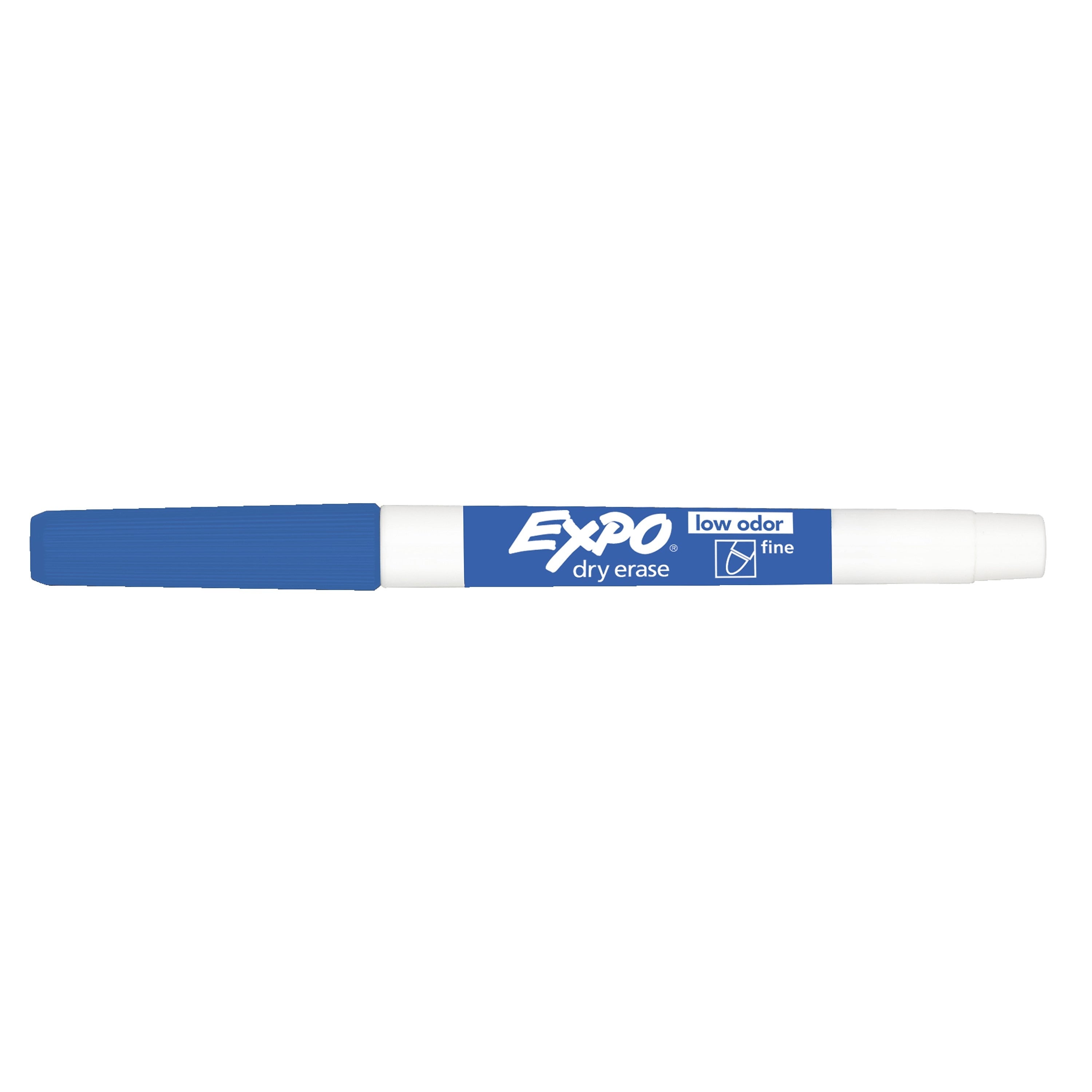 Expo Dry Erase Markers, Fine Tip, Blue, 12/Pack