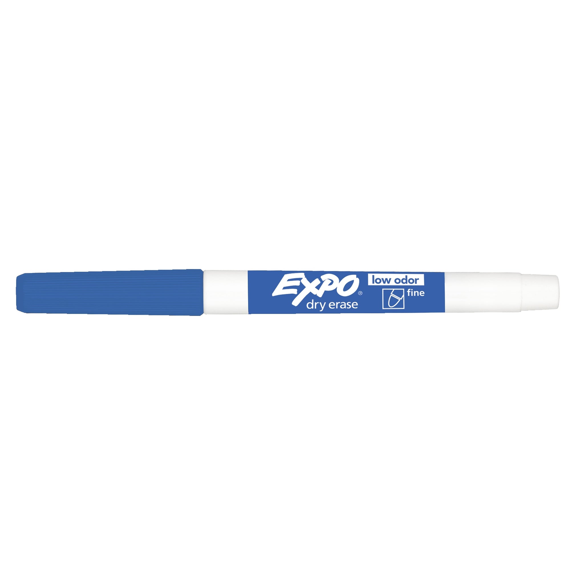 Expo Dry Erase Markers, Fine Tip, Blue, 12/Pack