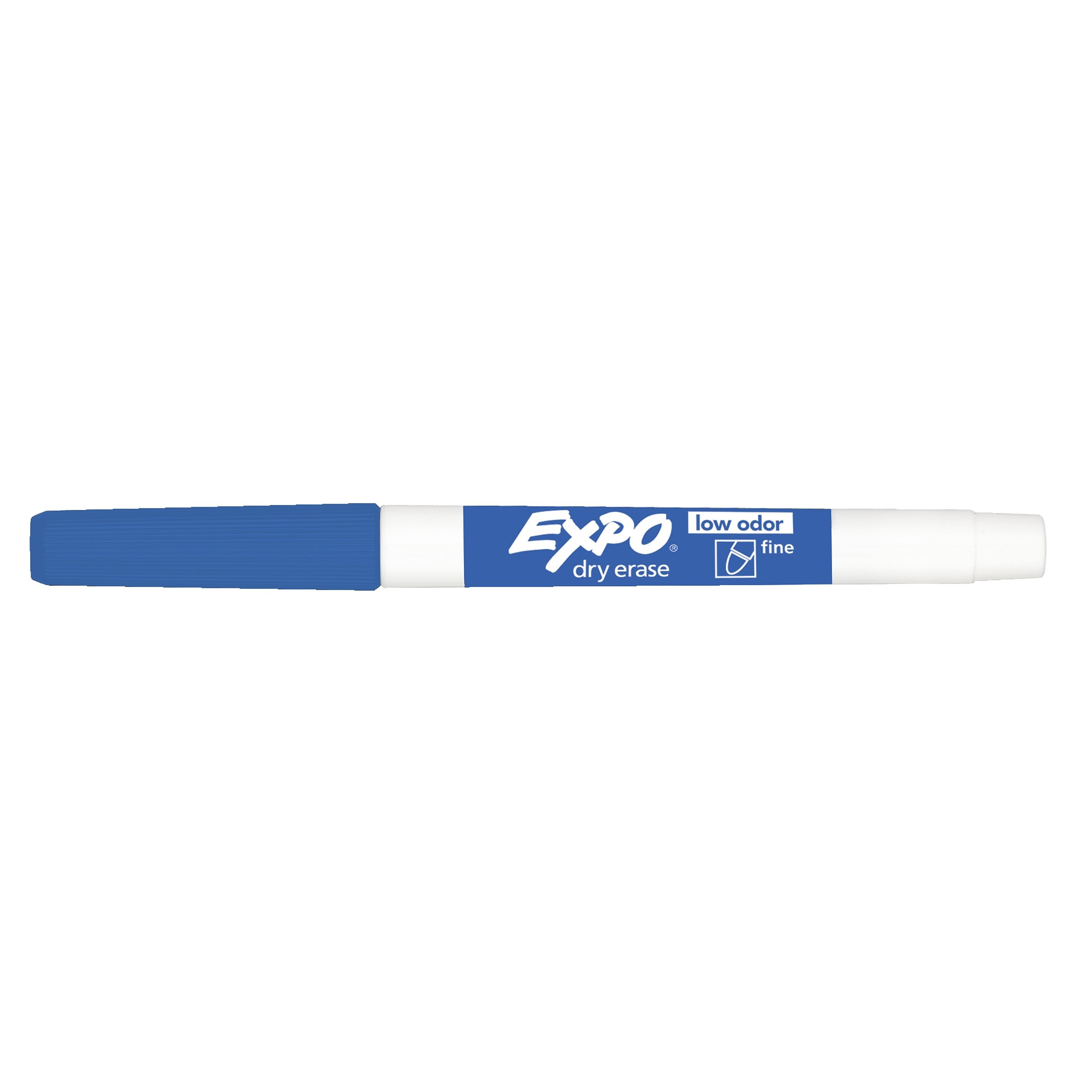 Expo Dry Erase Markers, Fine Tip, Blue, 12/Pack