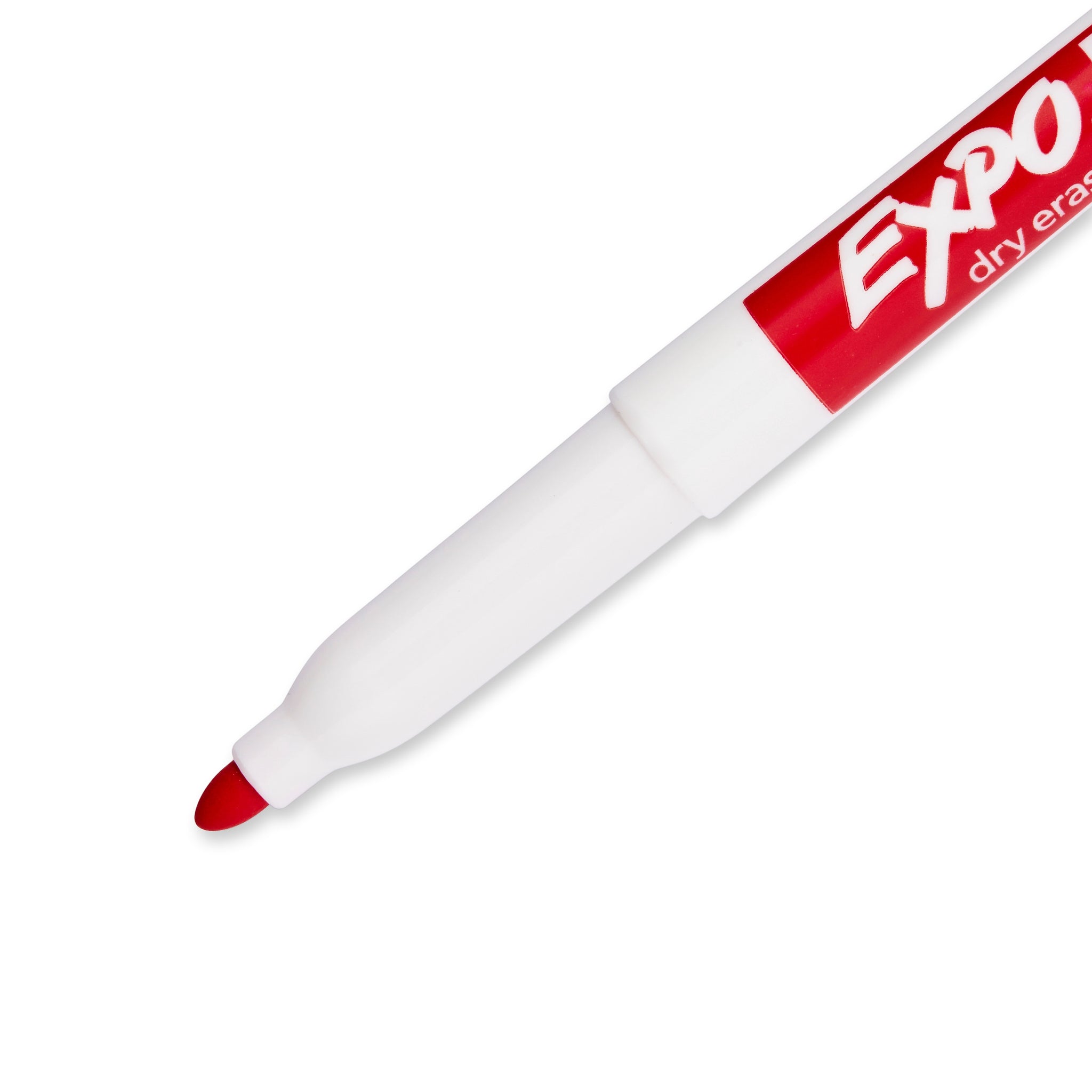 Expo Dry Erase Markers, Fine Tip, Red, 12/Pack