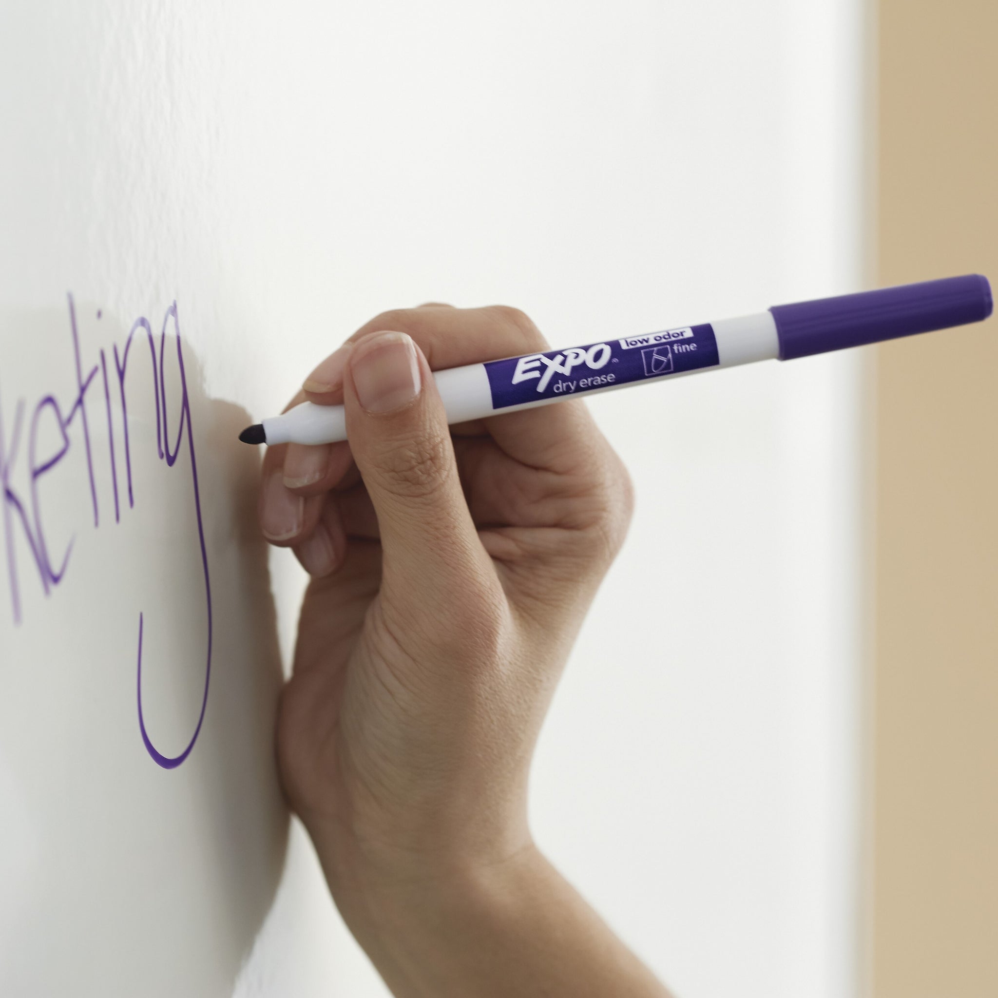 Expo Dry Erase Markers, Fine Tip, Red, 12/Pack